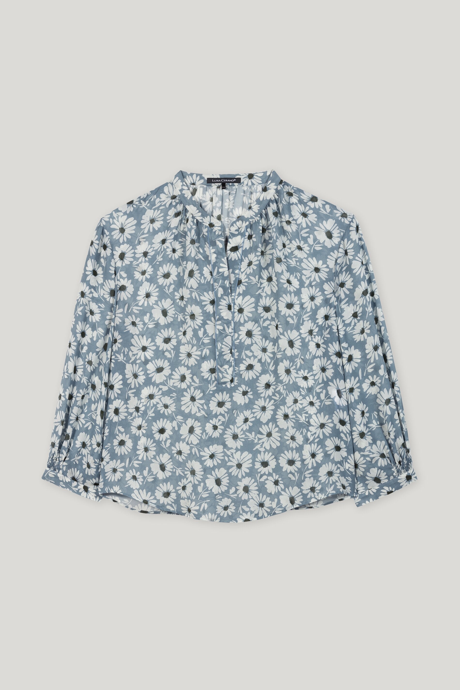 Bluse mit Smart-Flower-Print