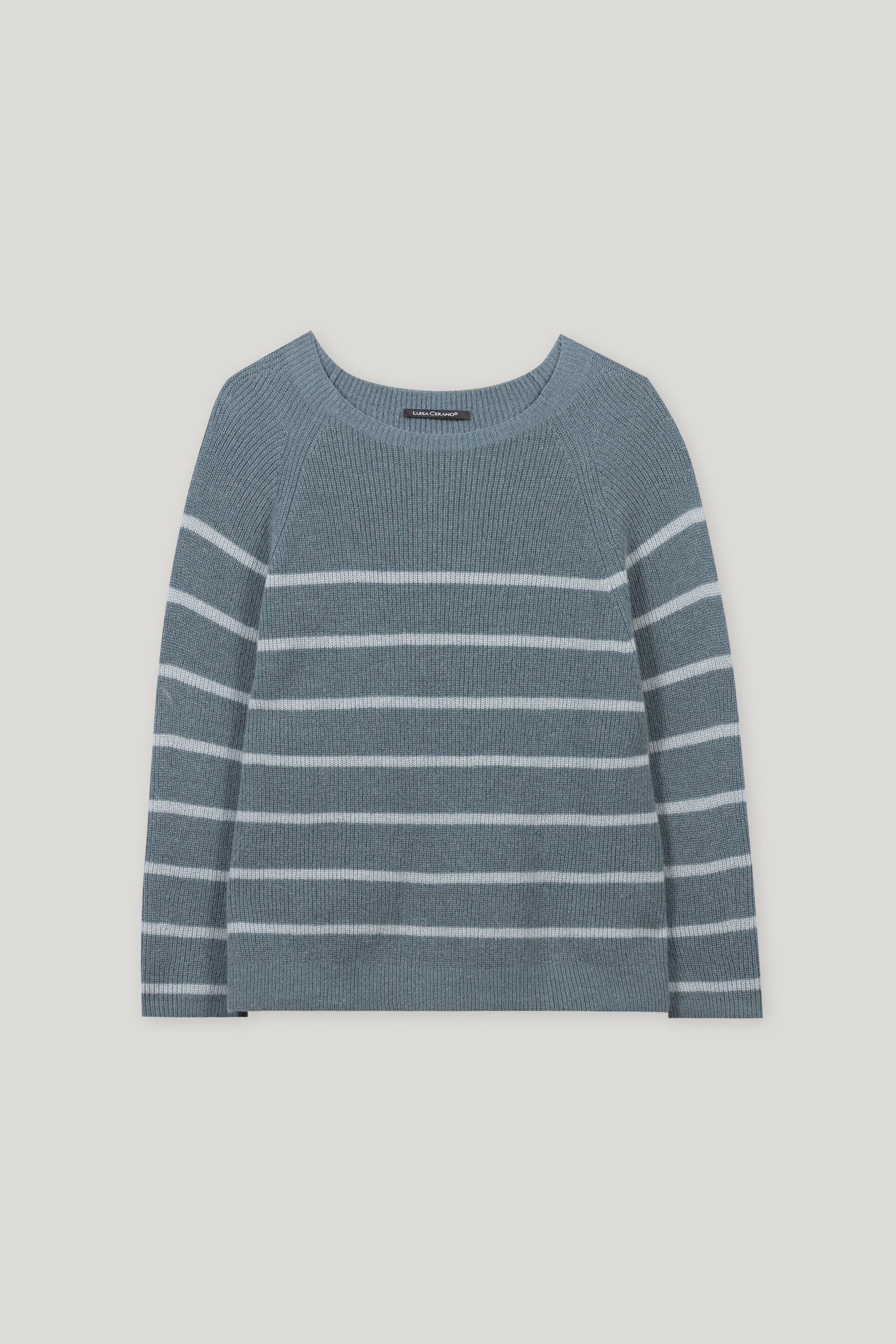 Streifen-Raglan-Pullover