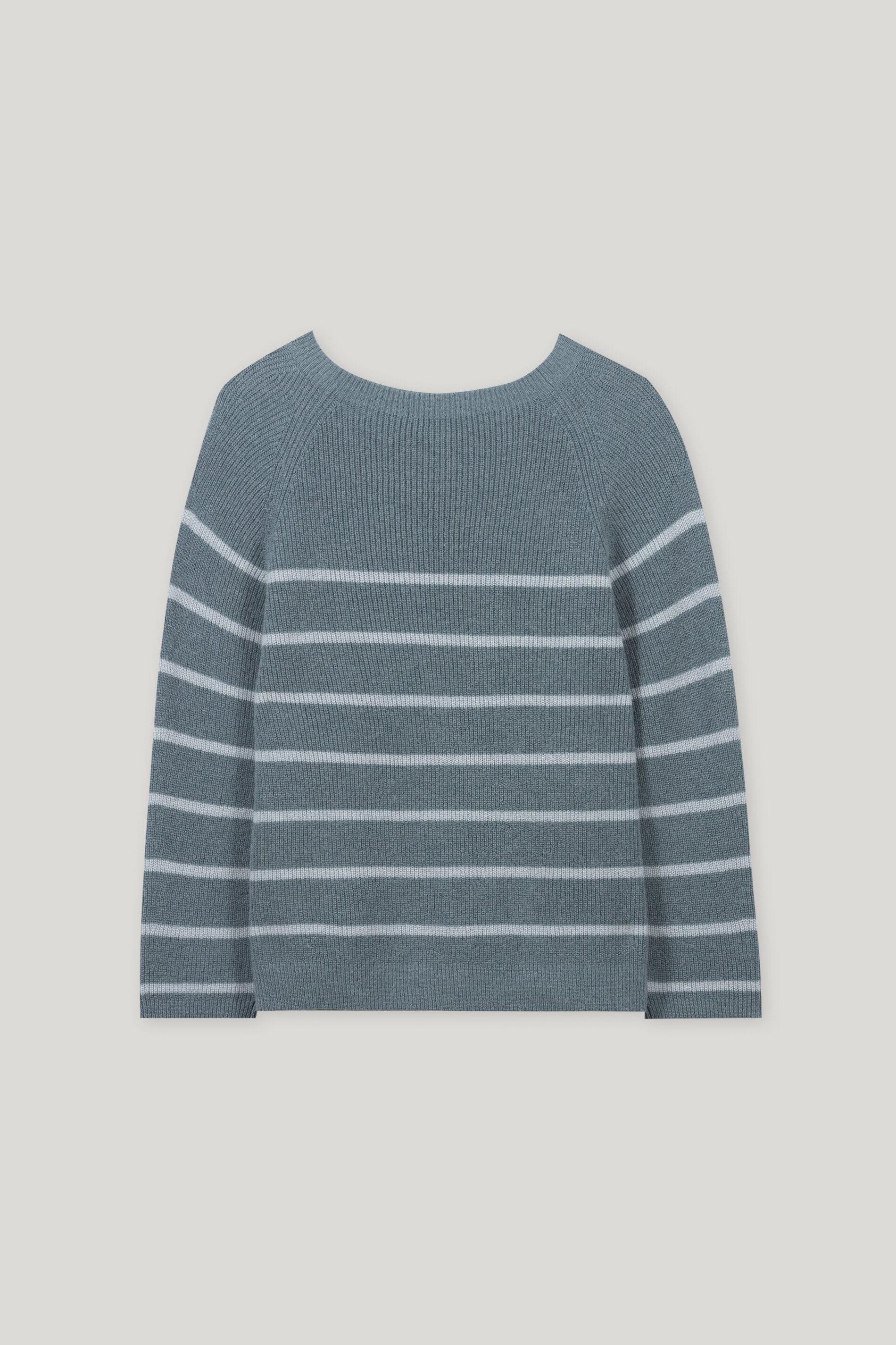 Streifen-Raglan-Pullover