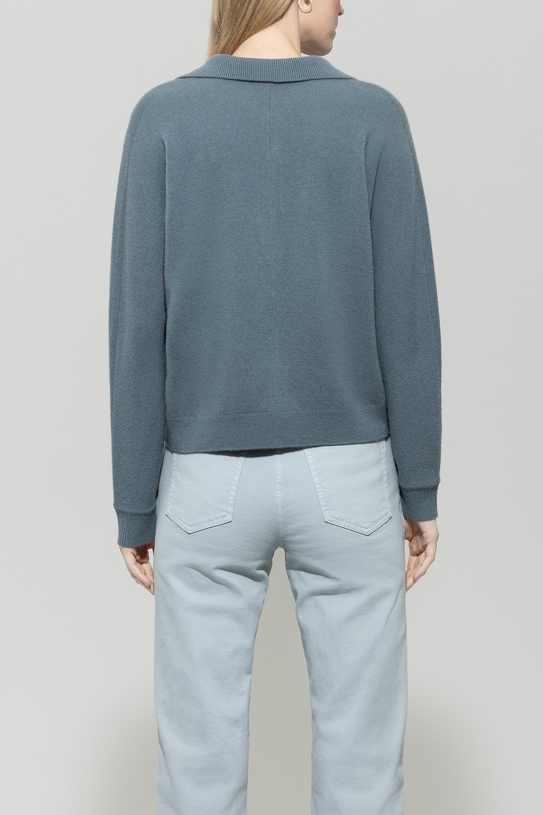 Polo-Shirt aus Kaschmir-Mix