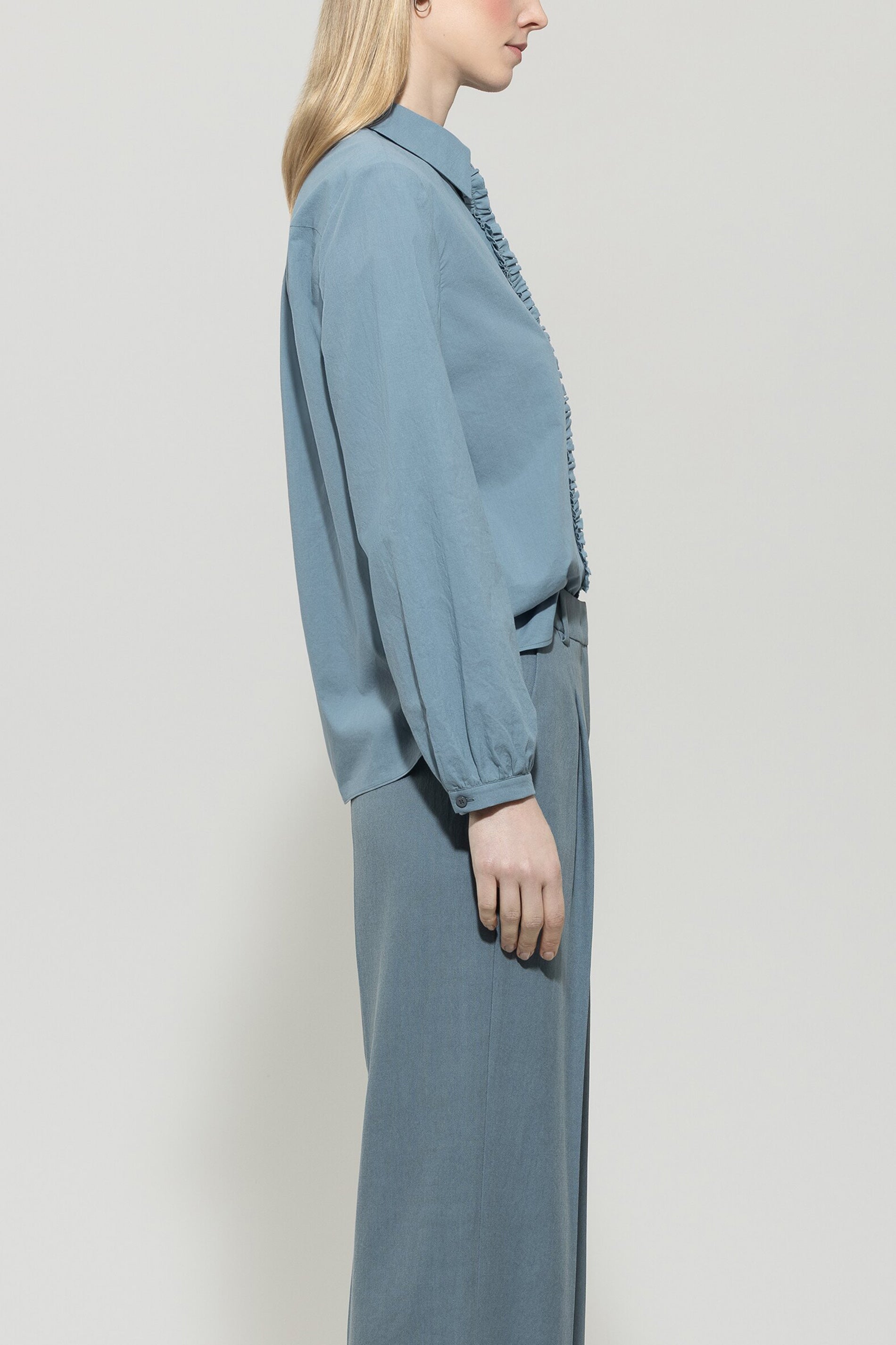 Bluse aus Baumwoll-Voile