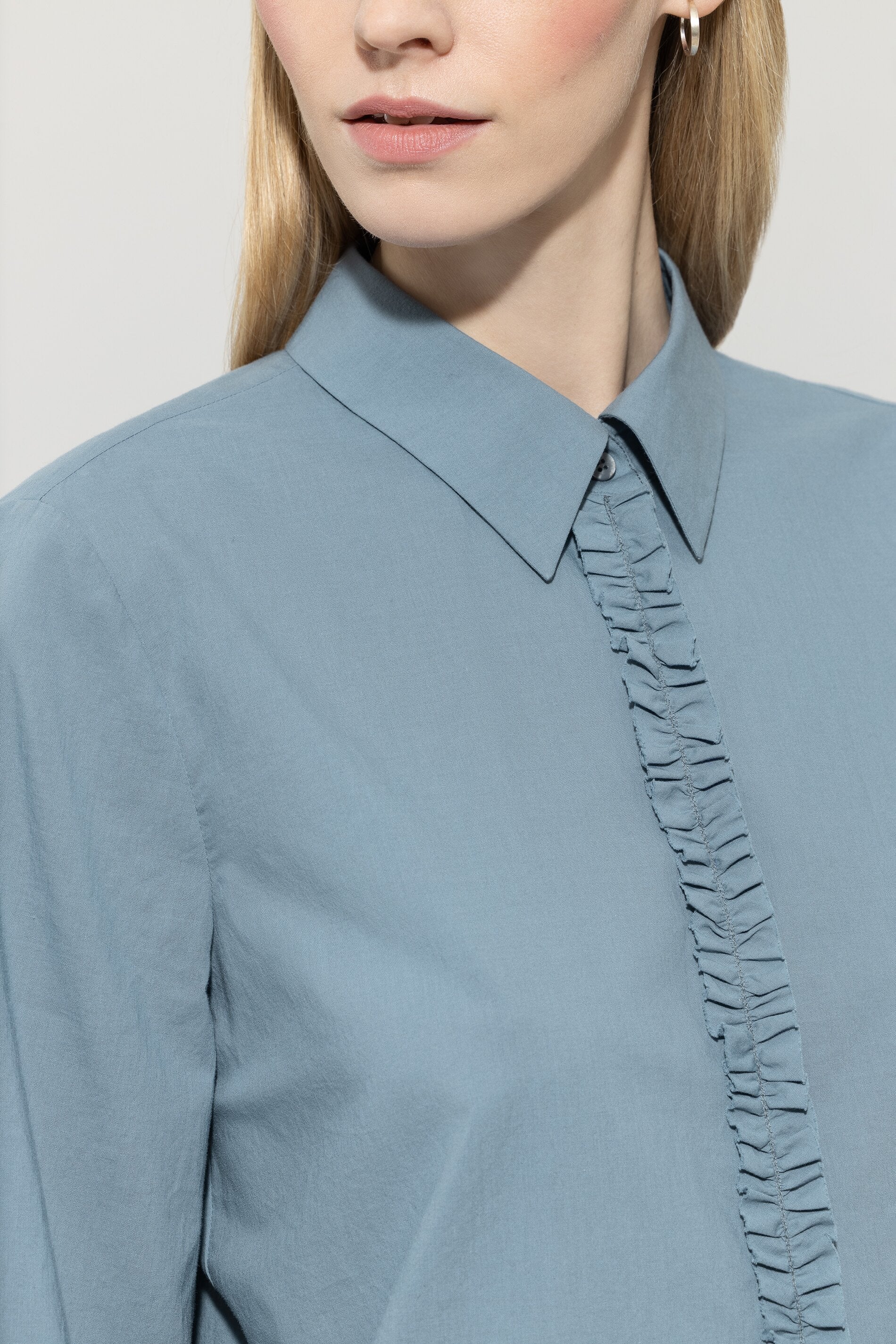 Bluse aus Baumwoll-Voile