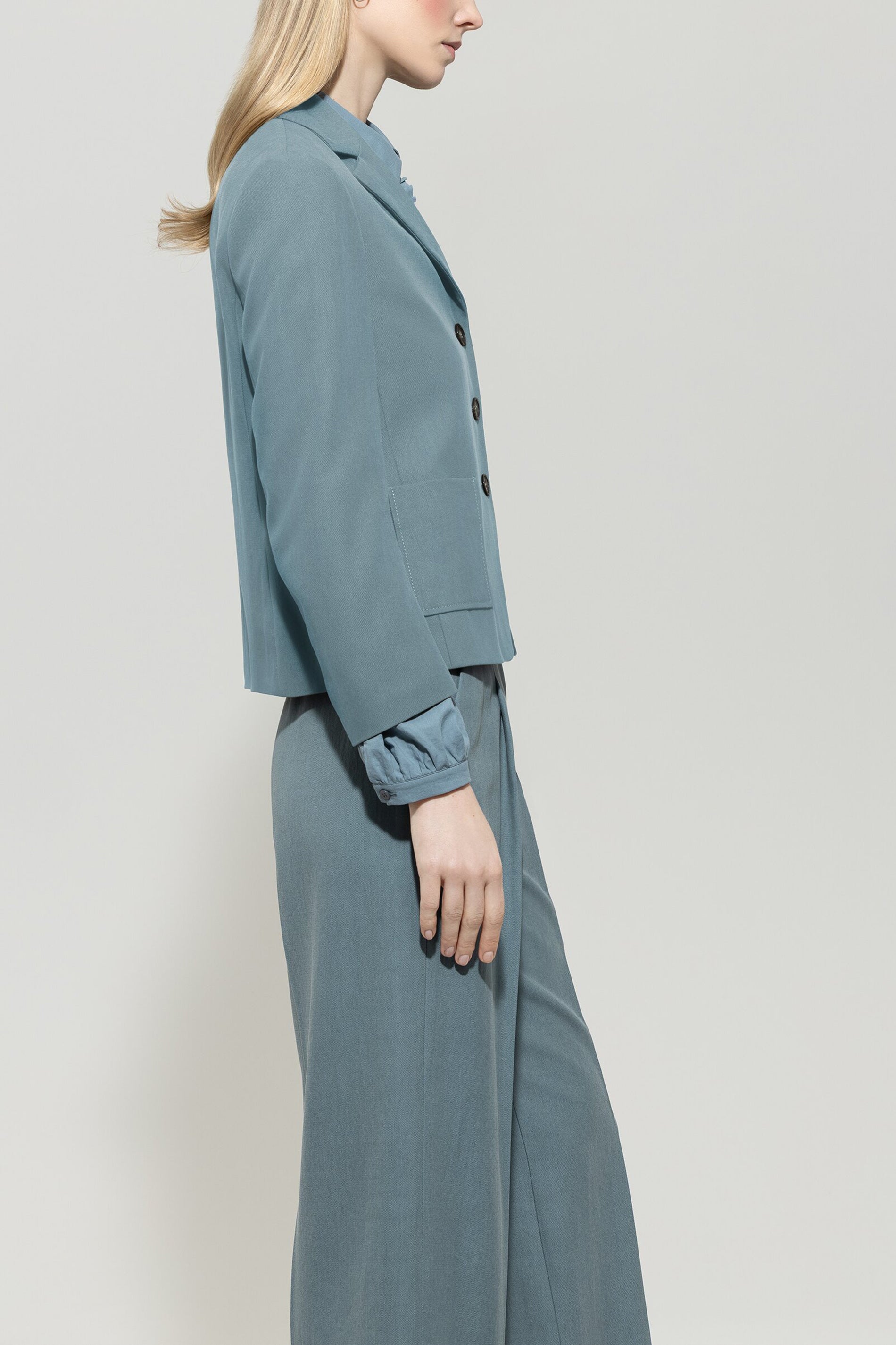 Blazer mit Panama-Bindung