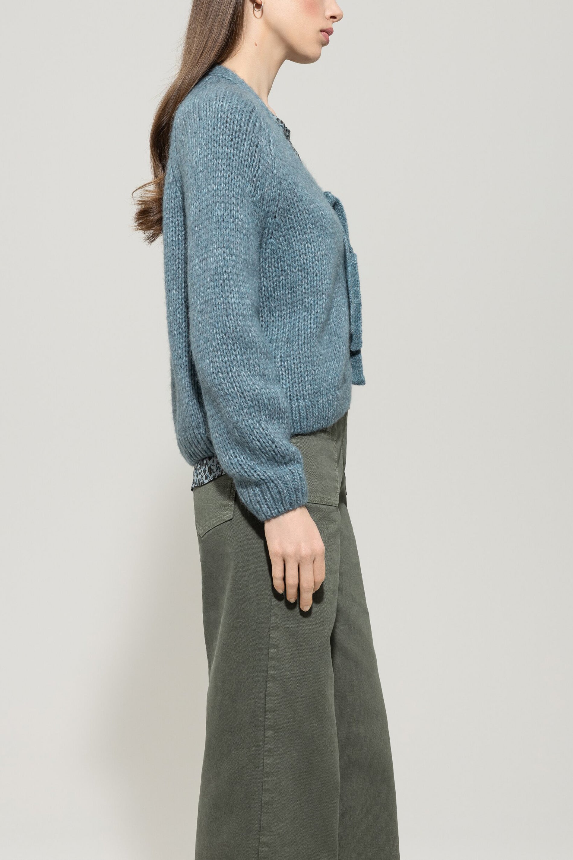 Cardigan mit Schleifendetails