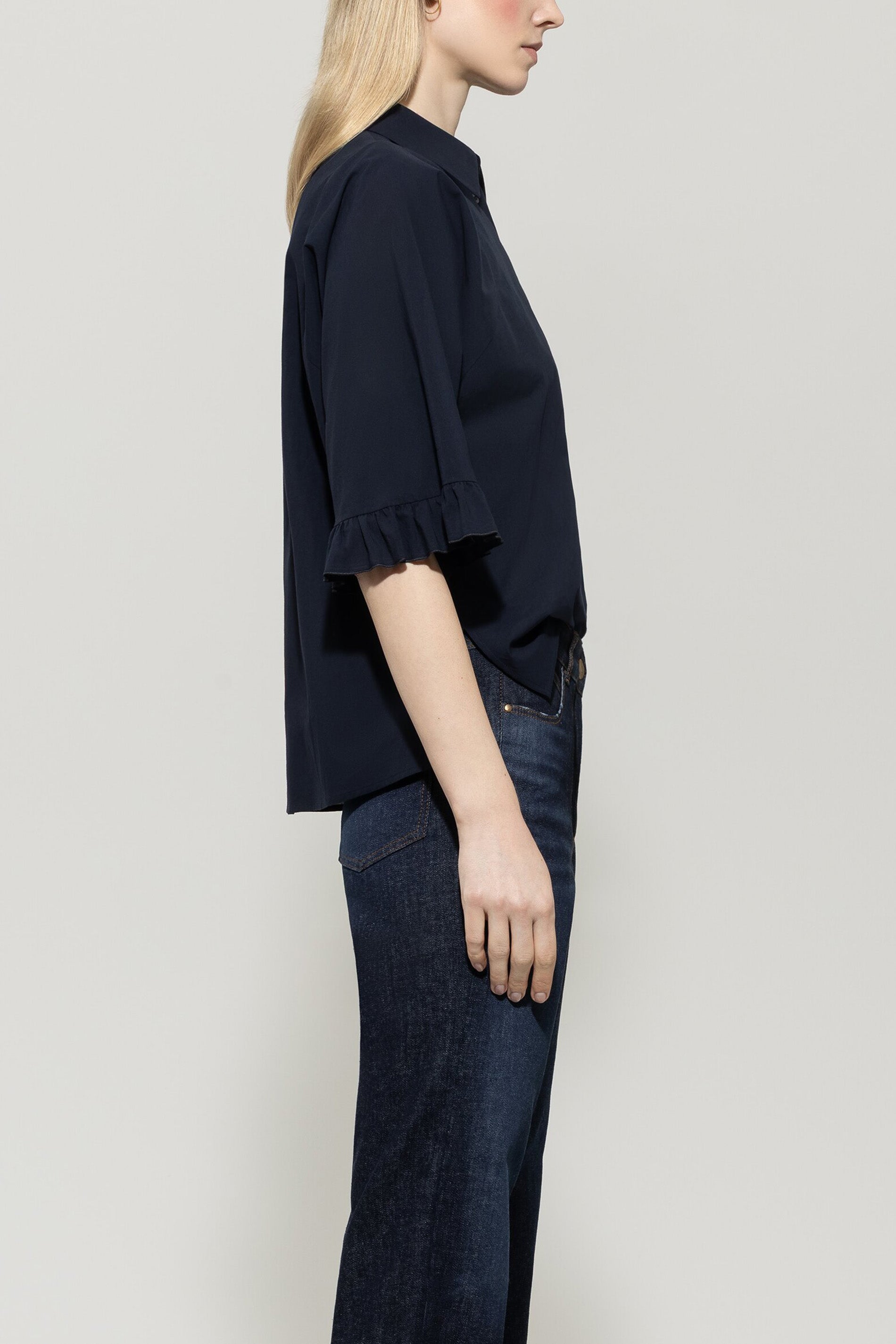 Bluse aus Baumwoll-Voile