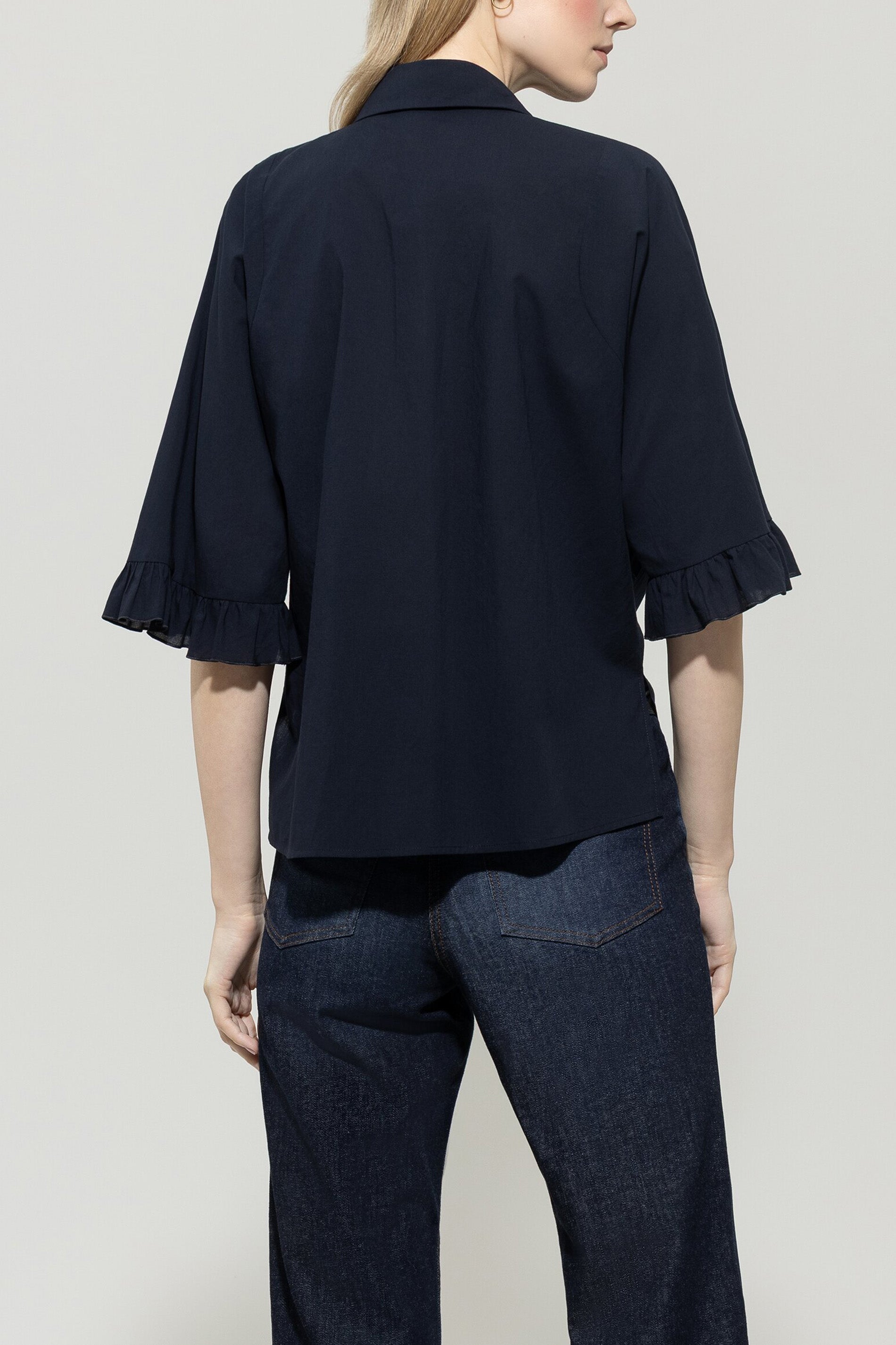 Bluse aus Baumwoll-Voile