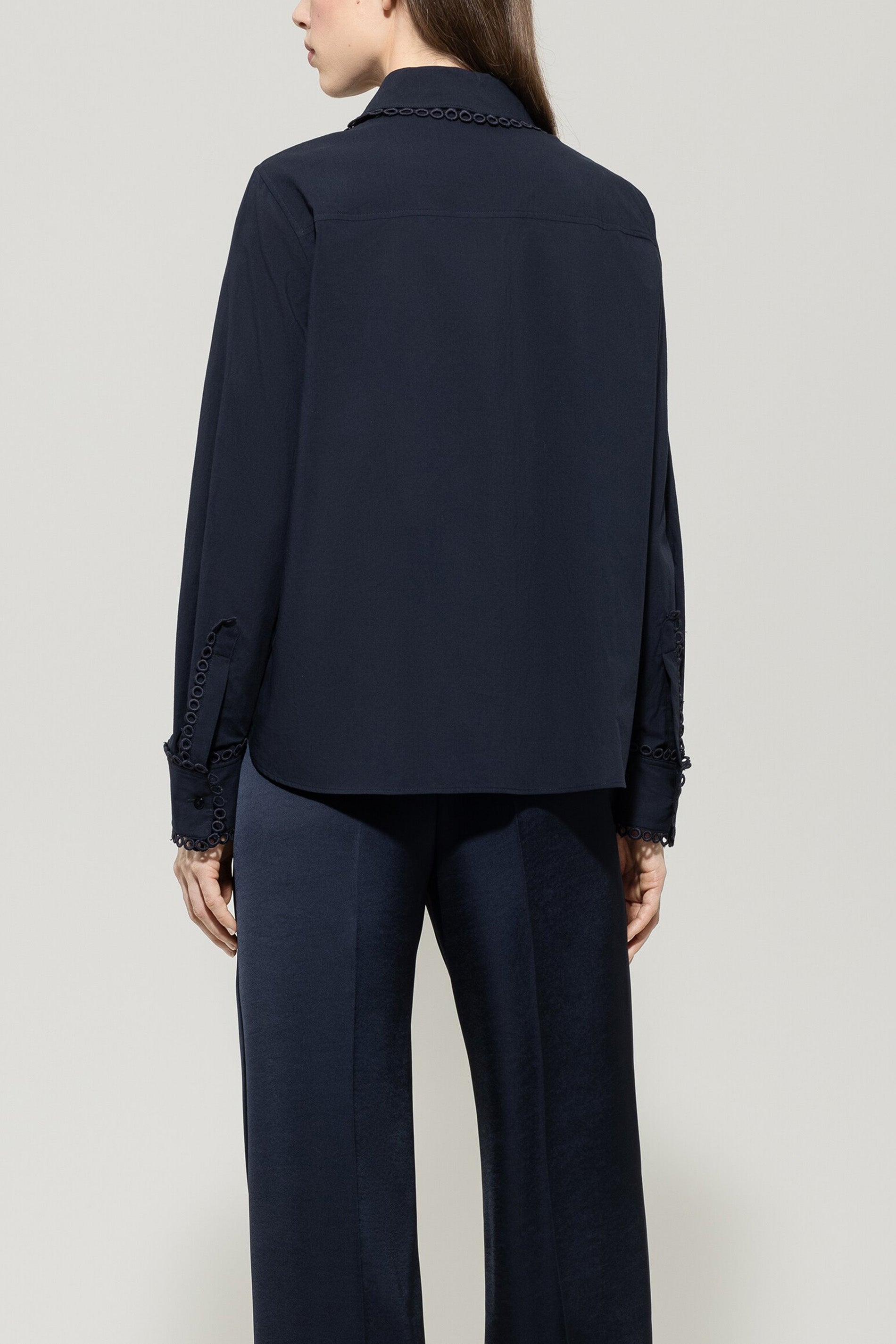 Hemdbluse aus Baumwoll-Voile