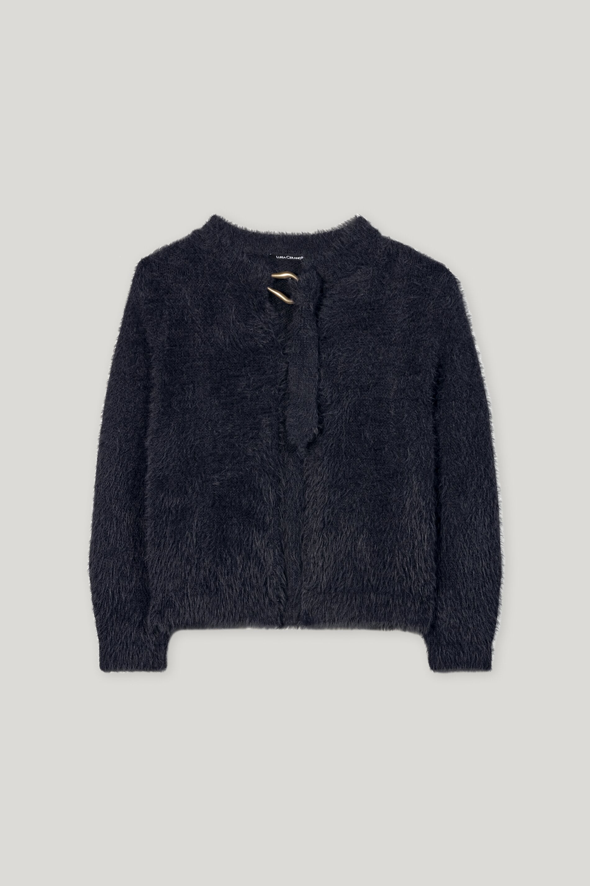 Cardigan mit Bindebanddetail