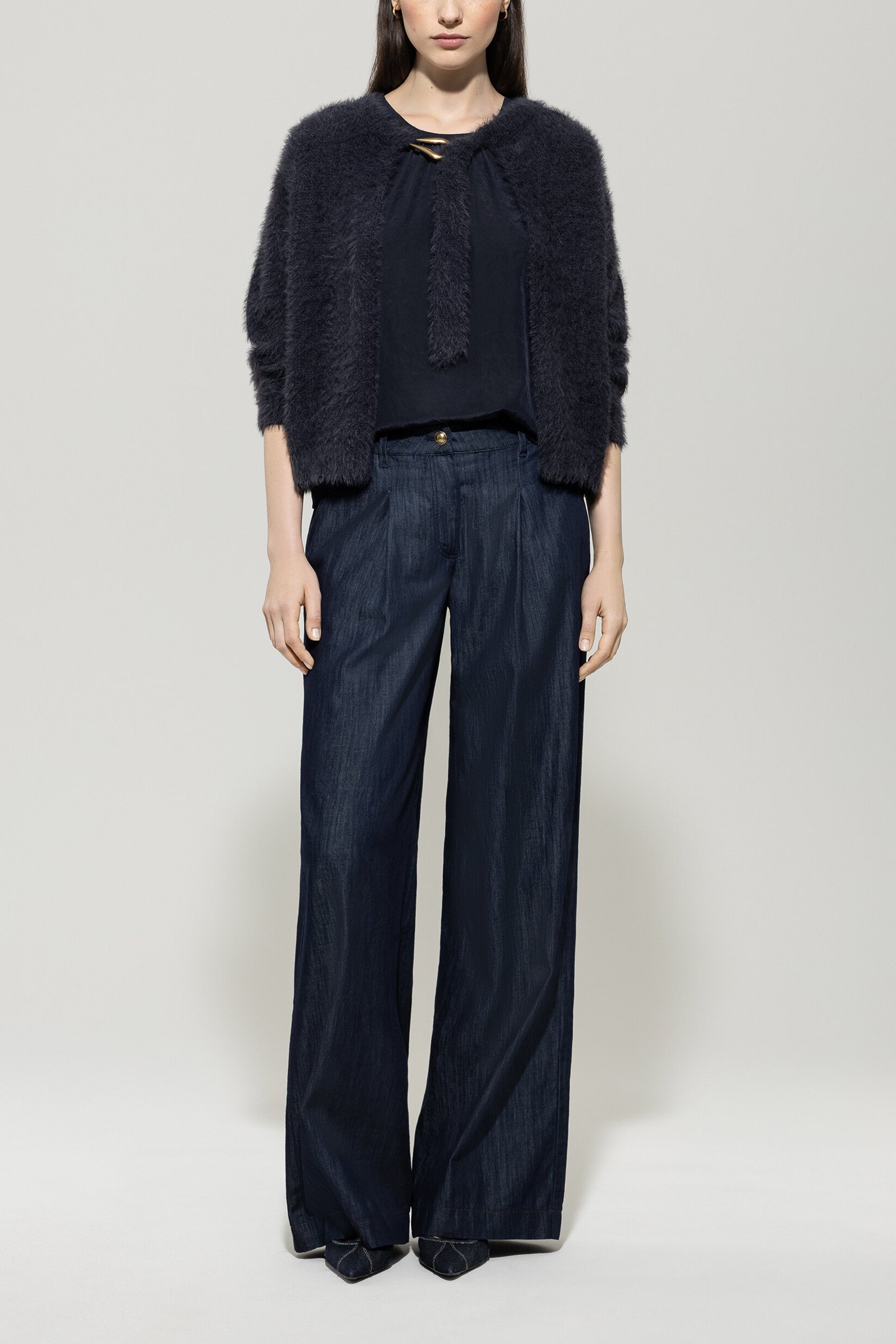 Cardigan mit Bindebanddetail