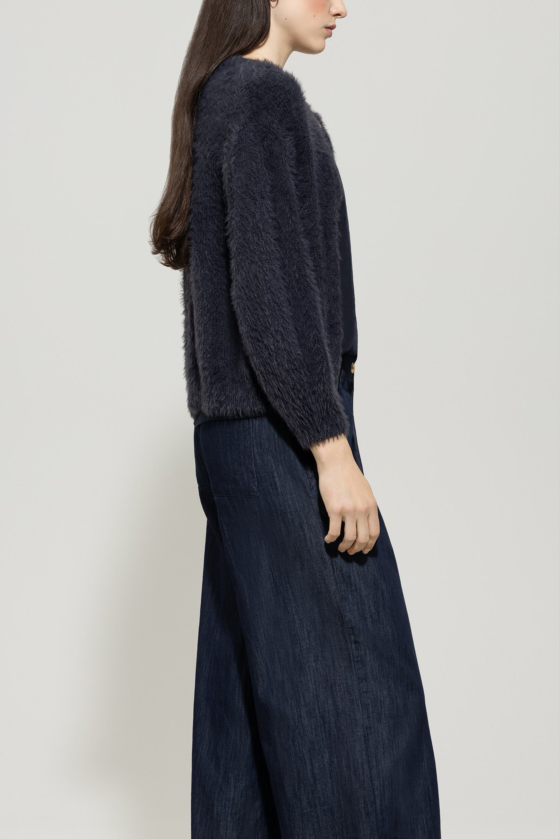 Cardigan mit Bindebanddetail