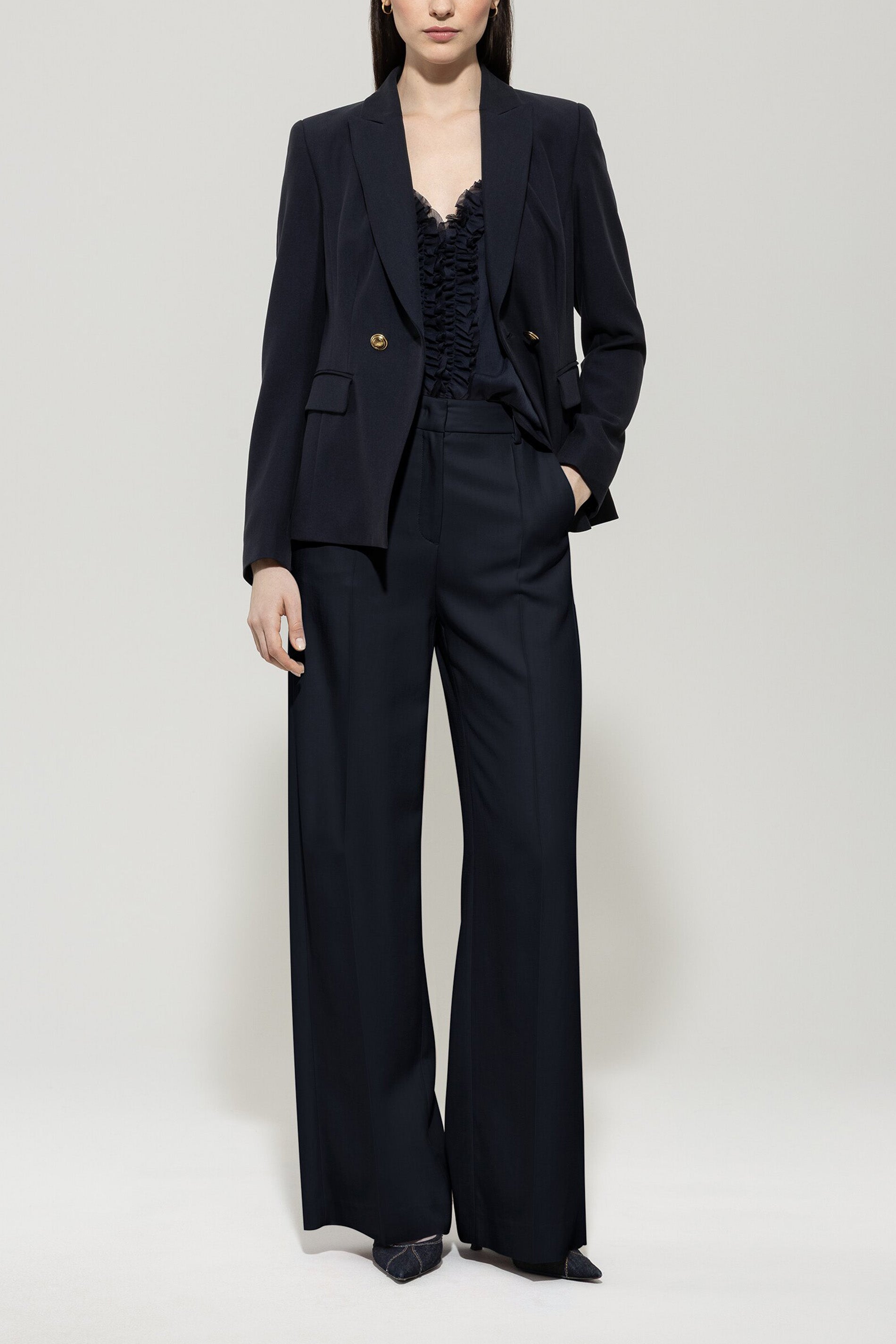 Gabardine-Wideleg-Pants