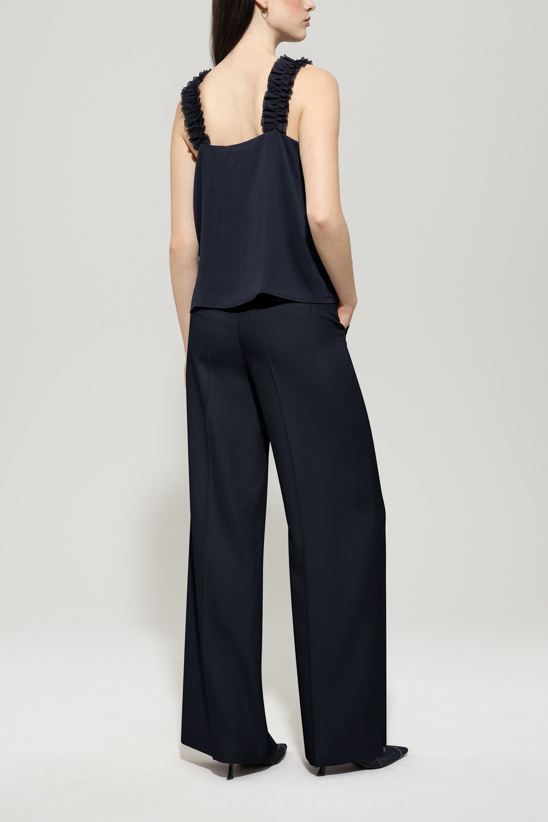 Gabardine-Wideleg-Pants