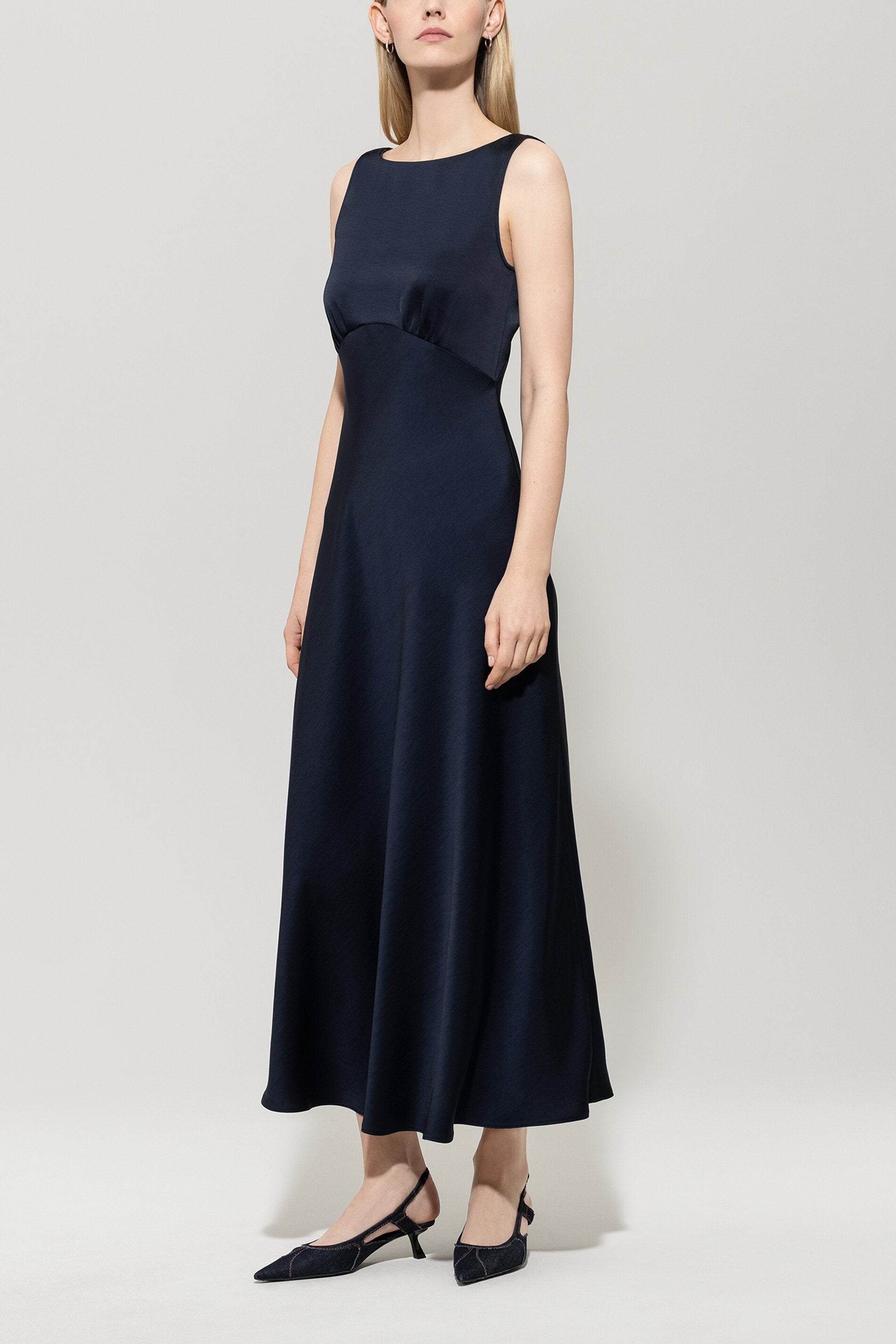 Satin-Maxidress