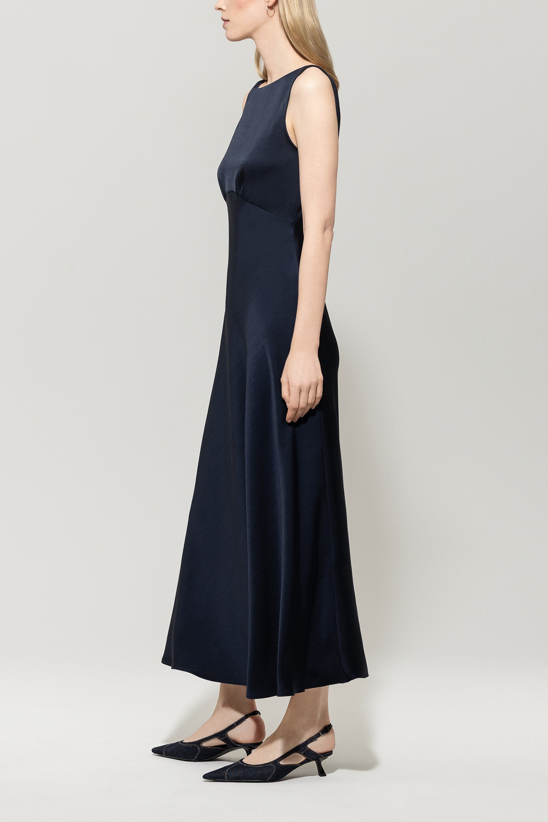 Satin-Maxidress