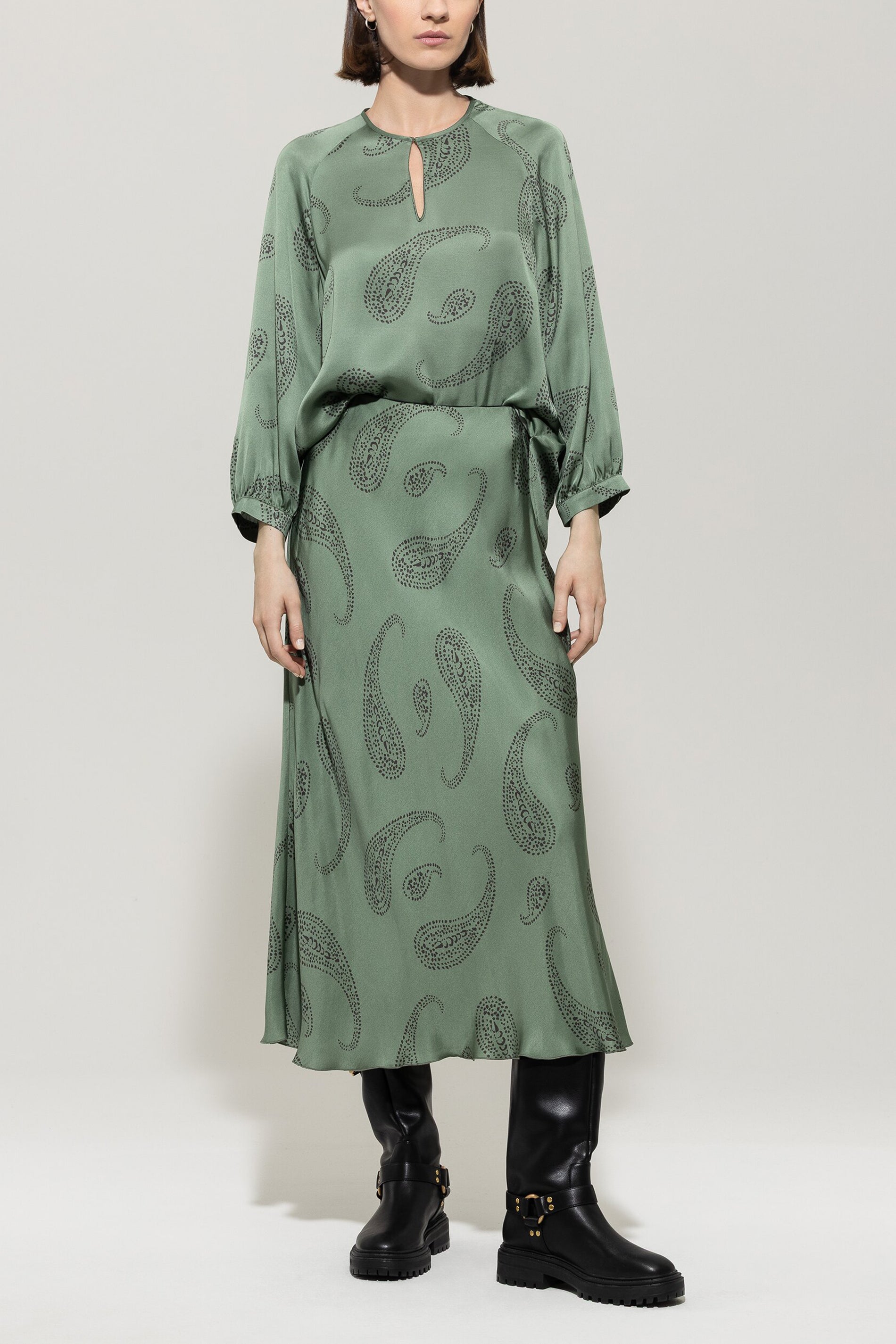 Blusenshirt mit Paisley-Print