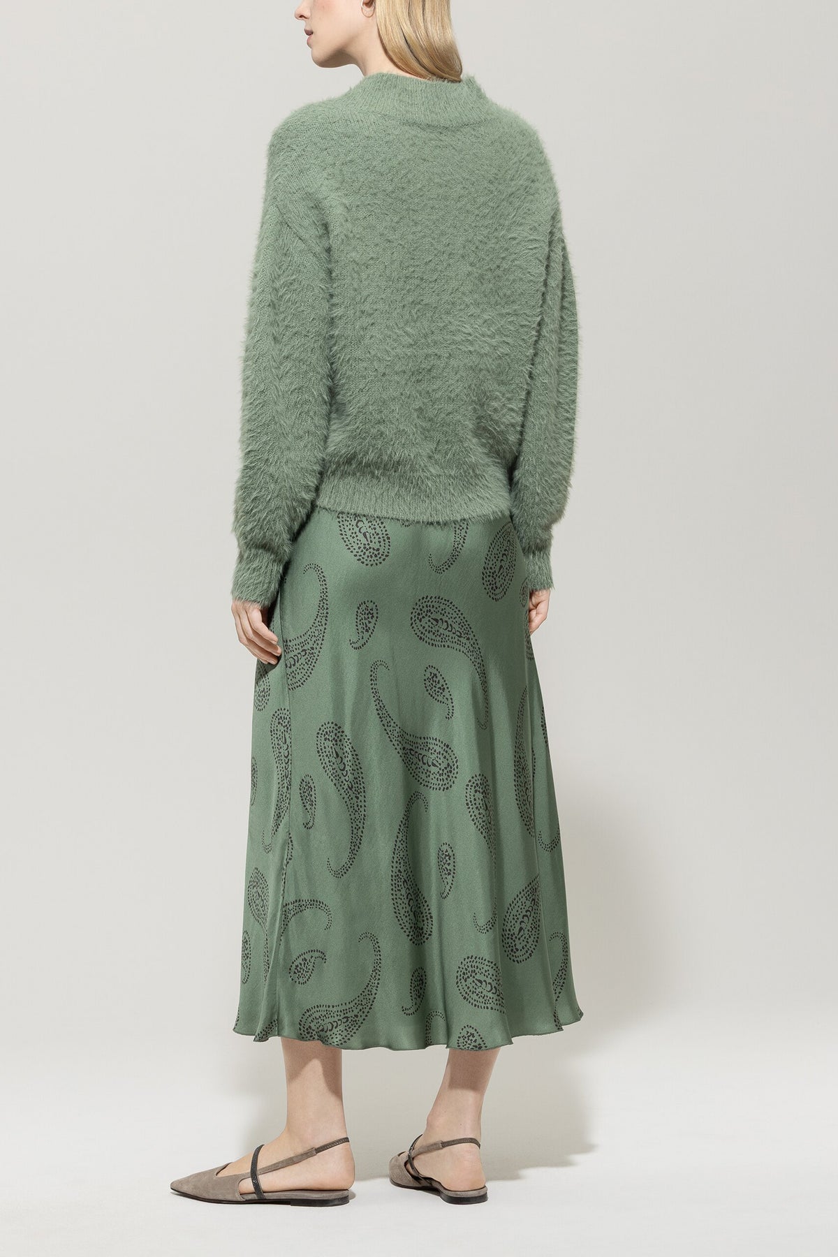 V-Pullover aus Woll-Mix