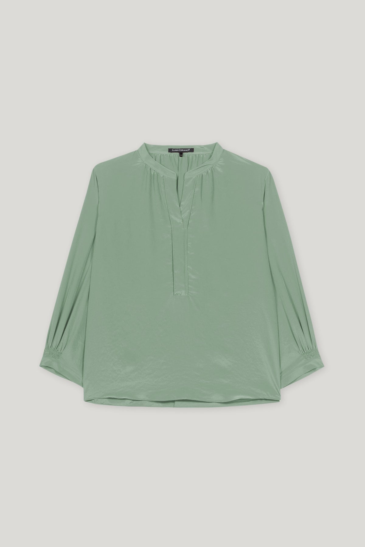 Bluse mit Smokdetail