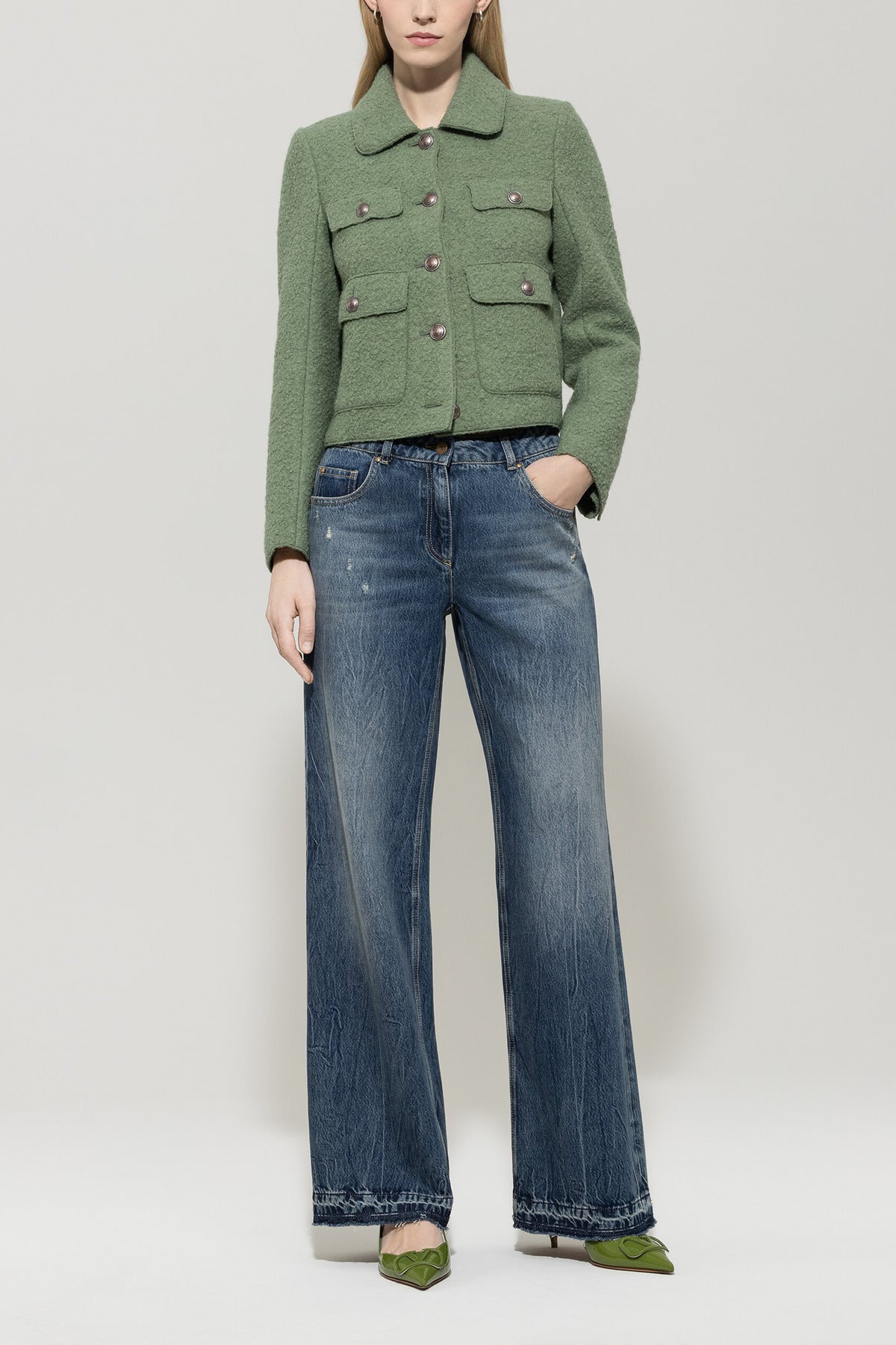 Jacke aus Woll-Mix