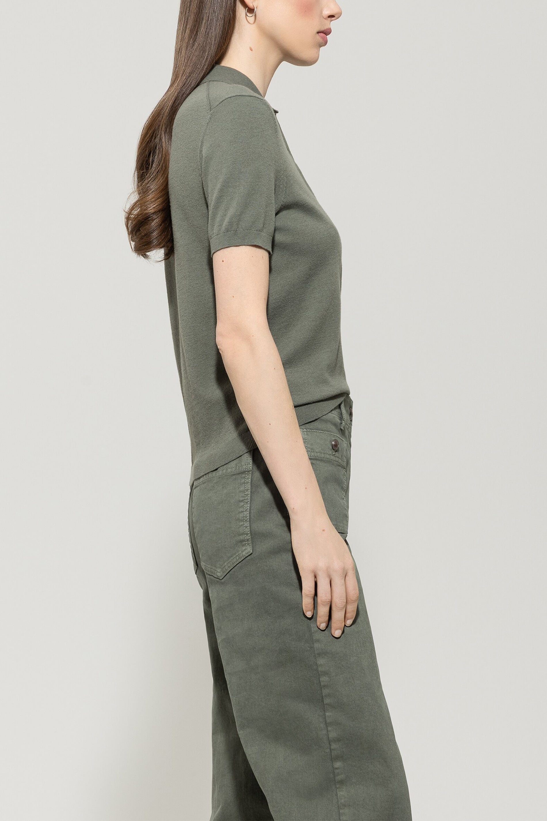 Polo-Shirt aus Woll-Mix
