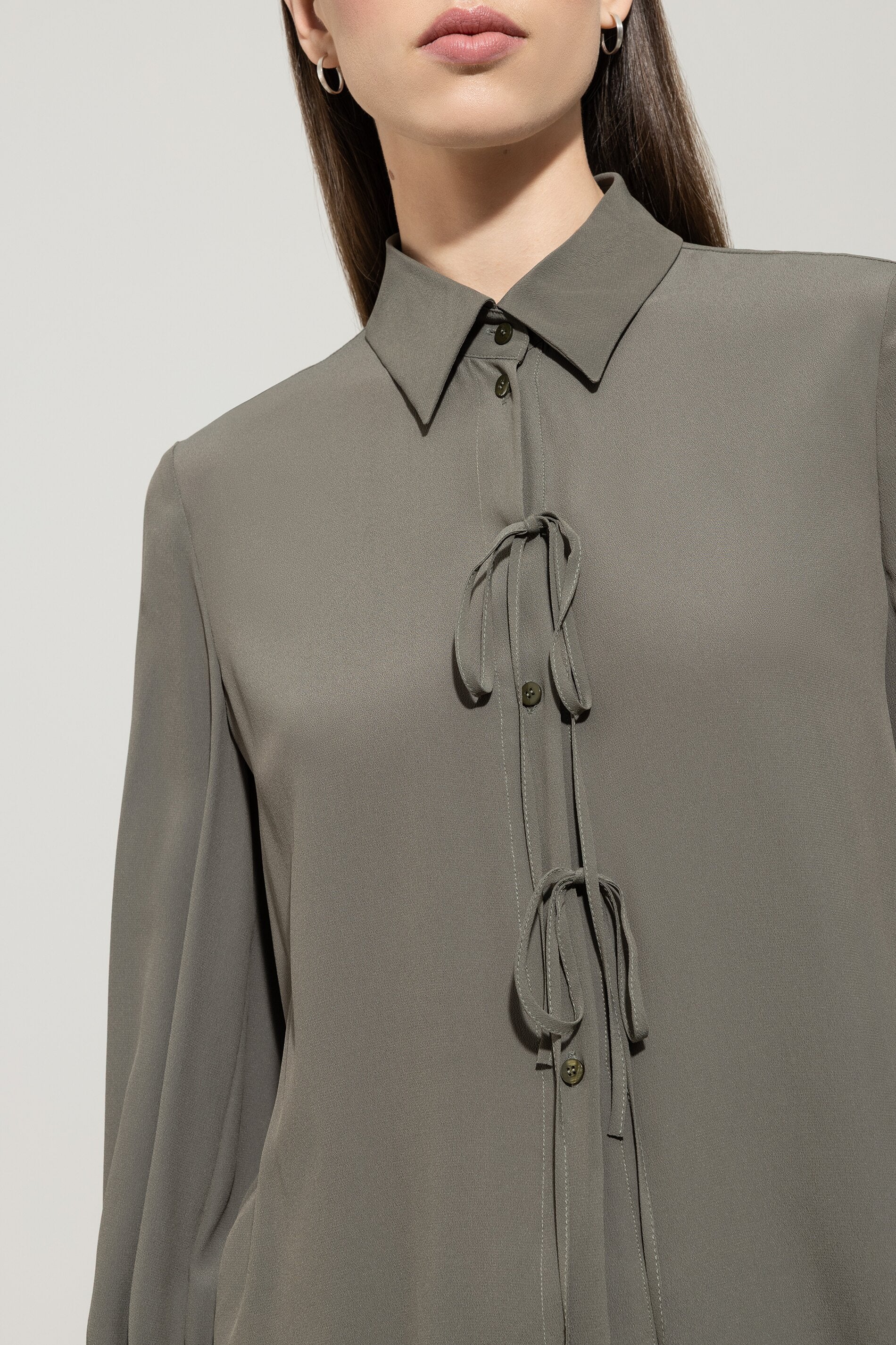 Bluse aus Seiden-Mix