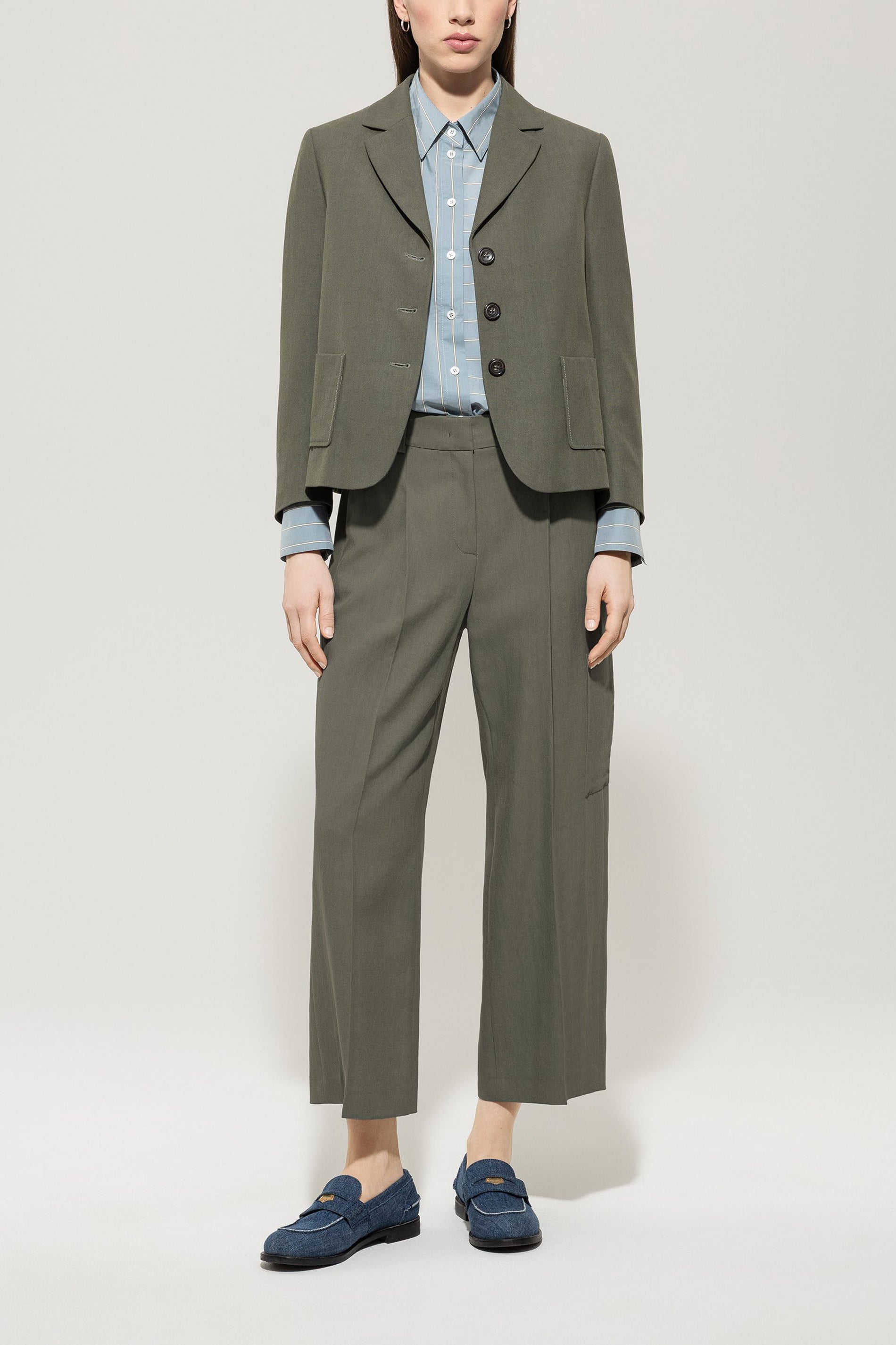Blazer mit Panama-Bindung