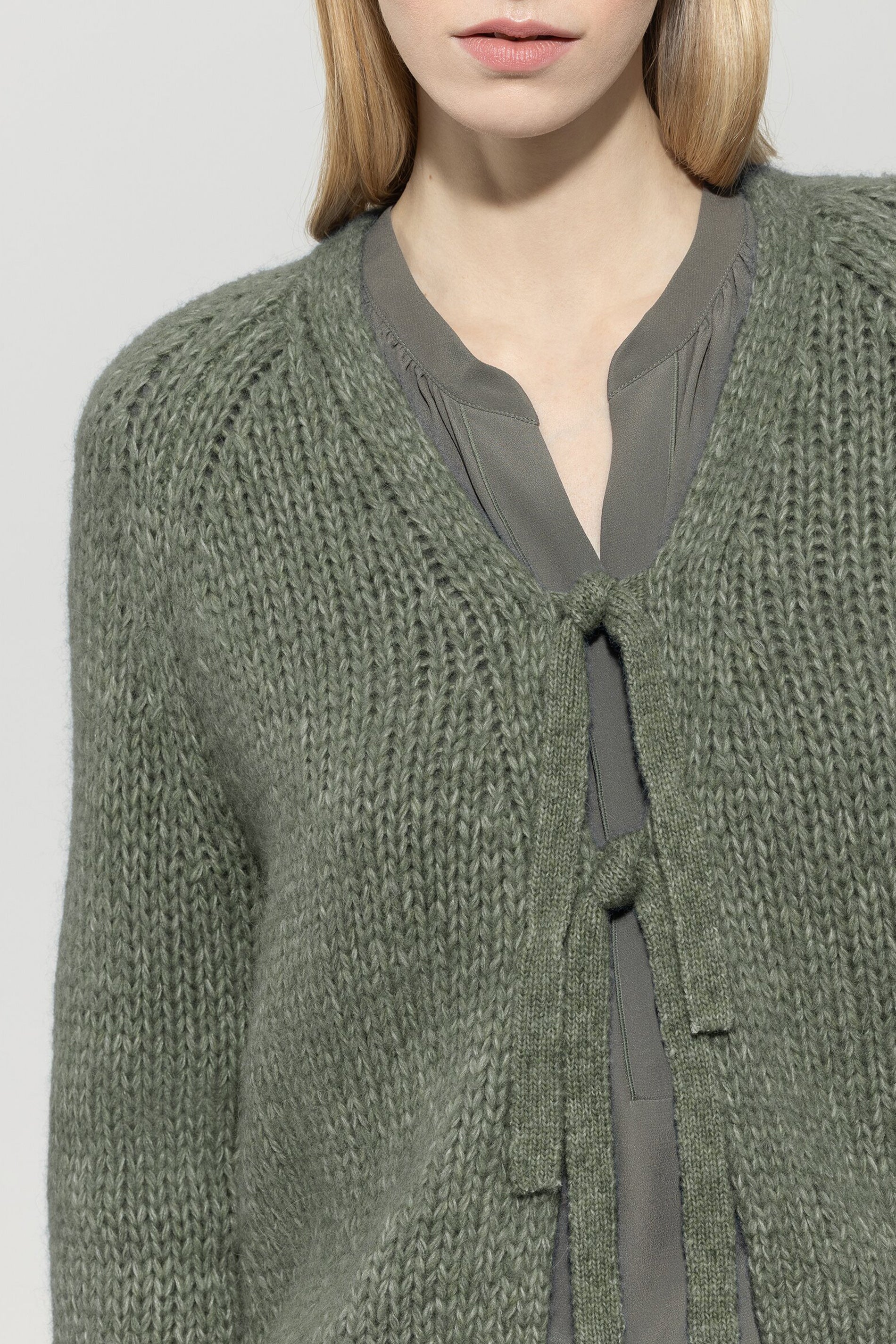 Cardigan mit Schleifendetails
