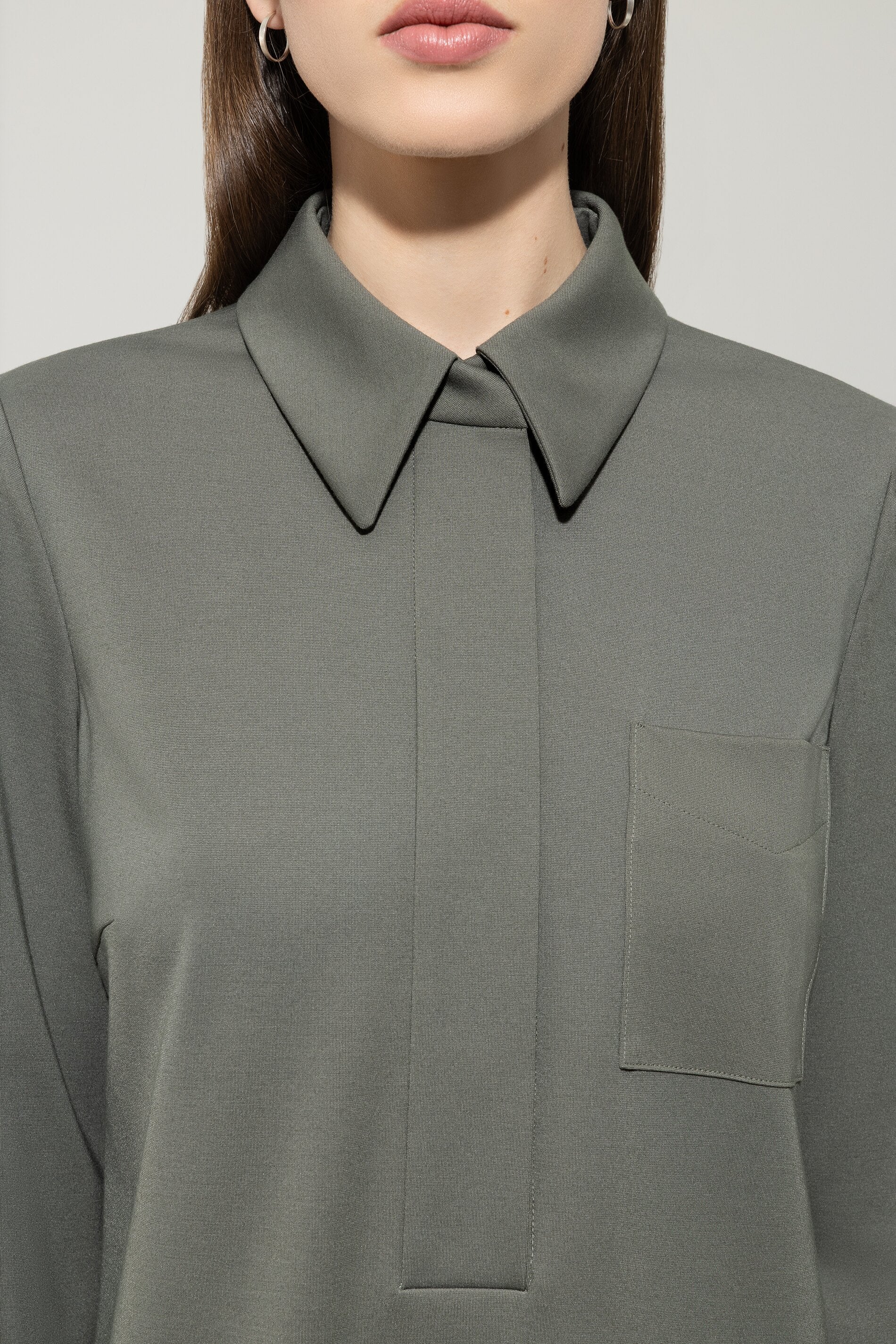 Polokleid aus Punto-Milano