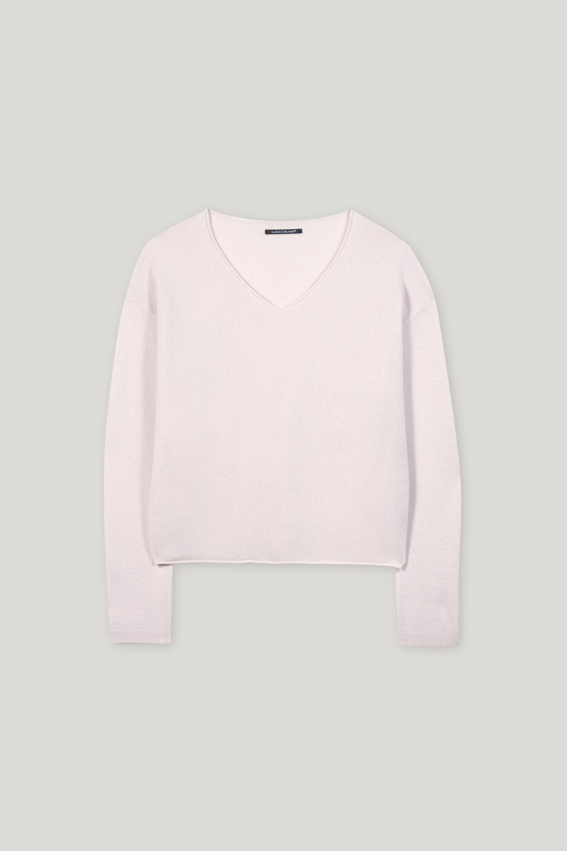 V-Pullover aus Kaschmir-Mix