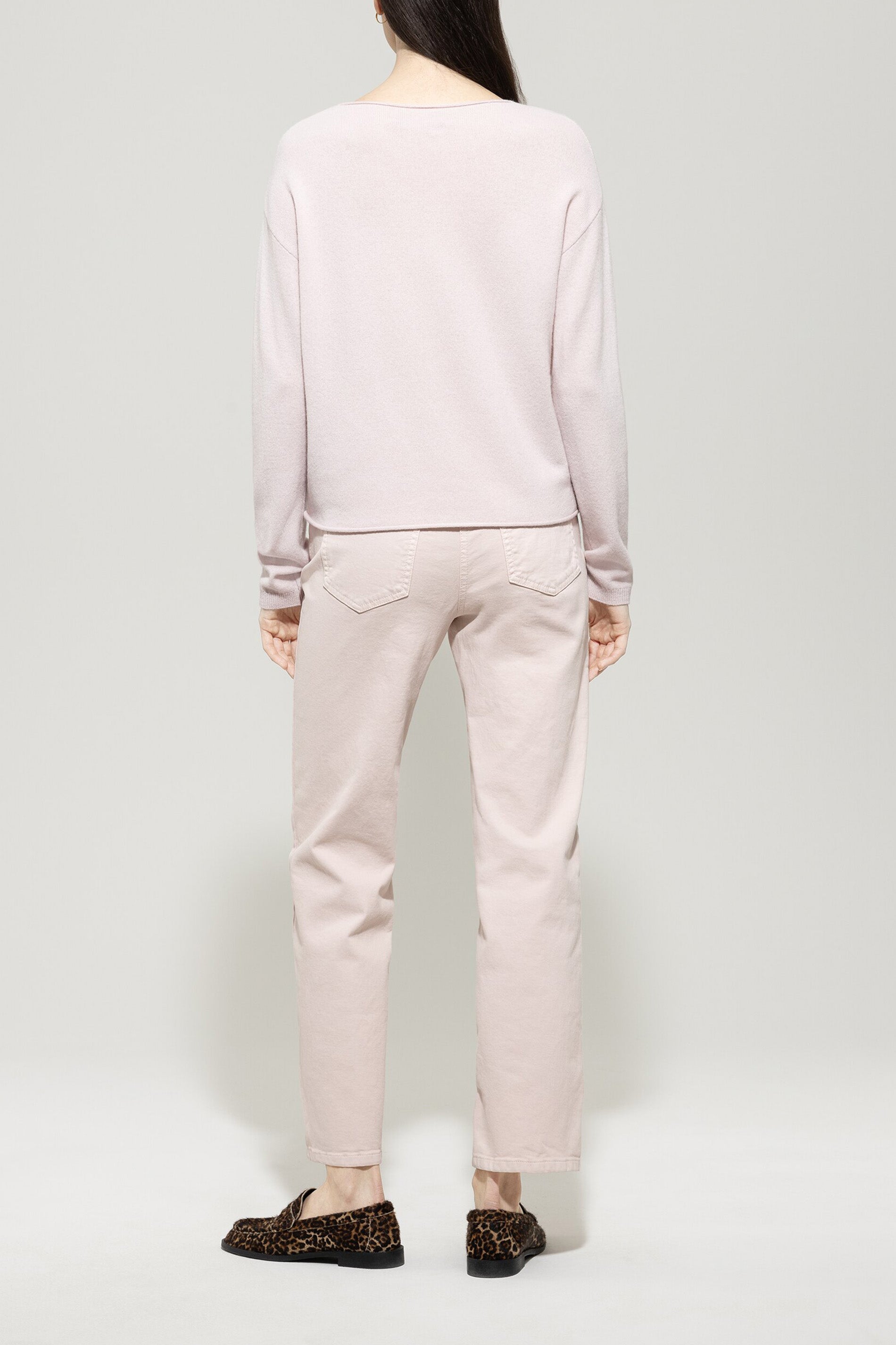 V-Pullover aus Kaschmir-Mix