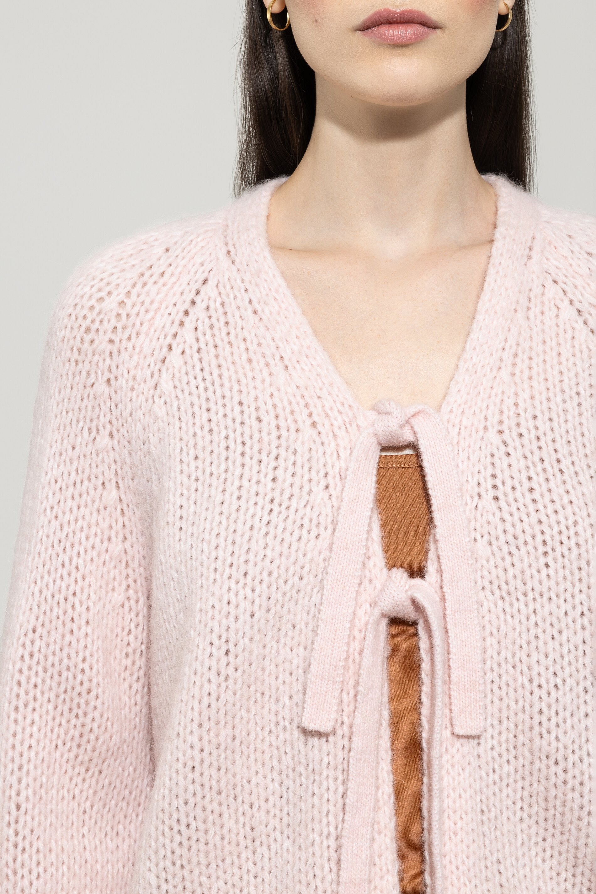 Cardigan mit Schleifendetails