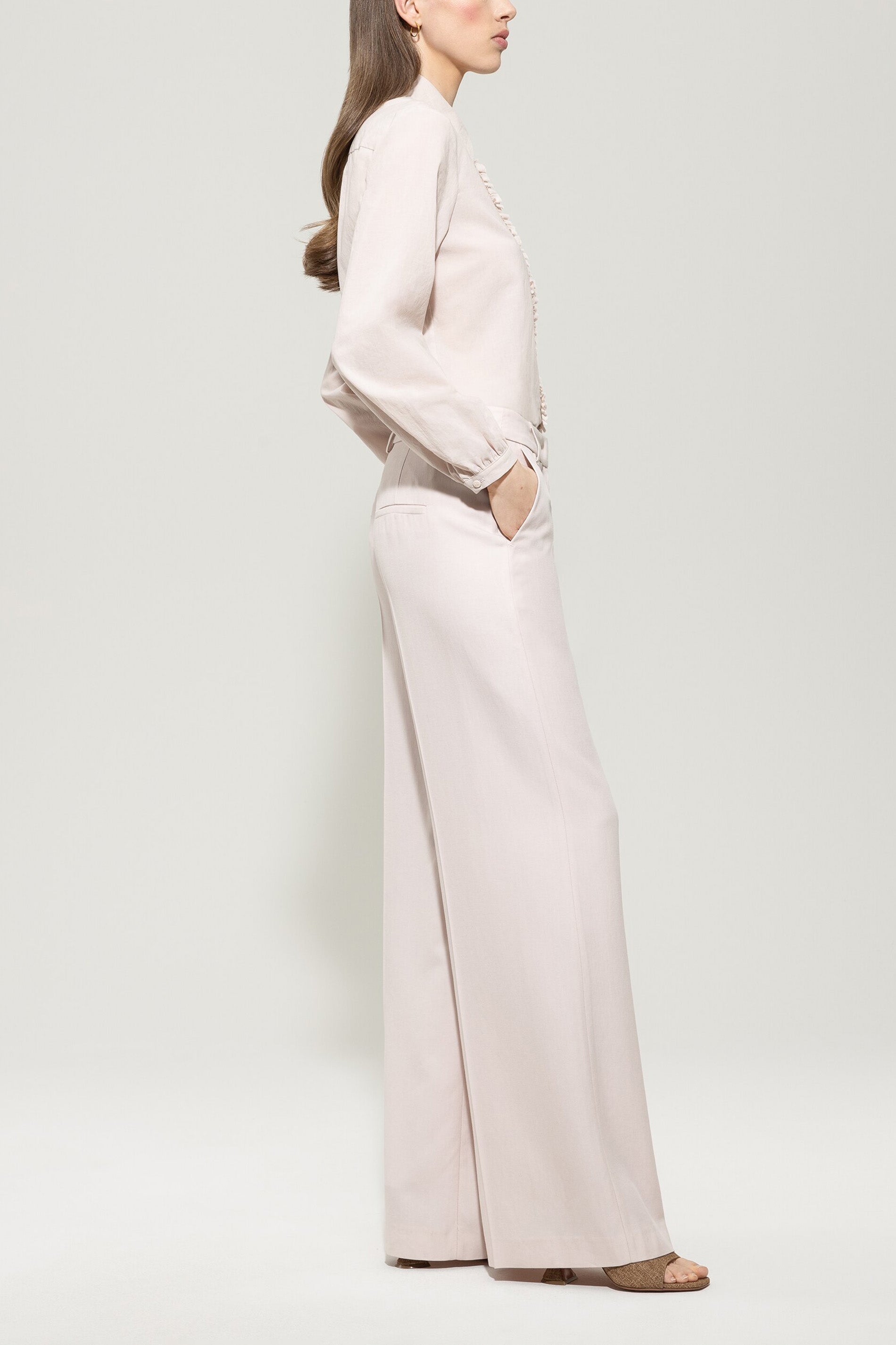 Gabardine-Wideleg-Pants