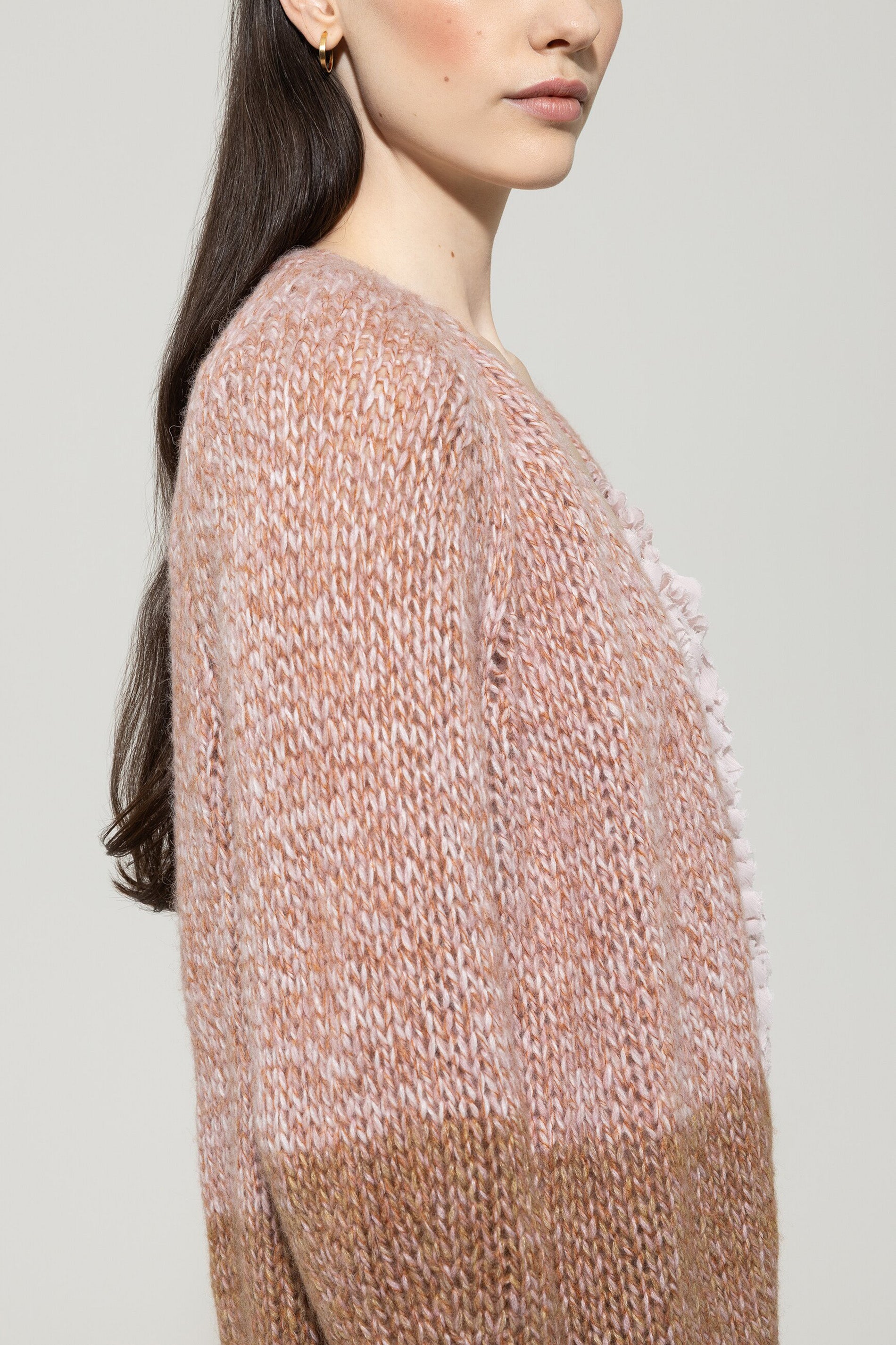 Cardigan mit Degradé-Effekt