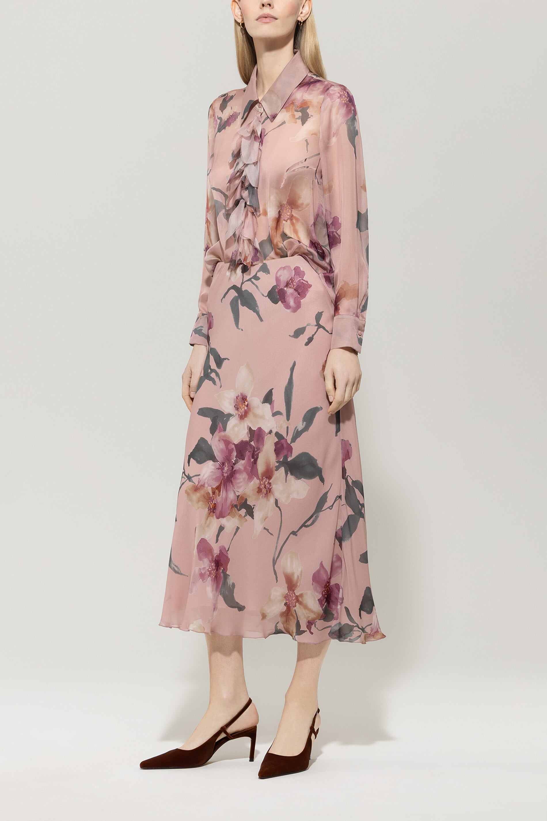 Rock mit Flower-Print