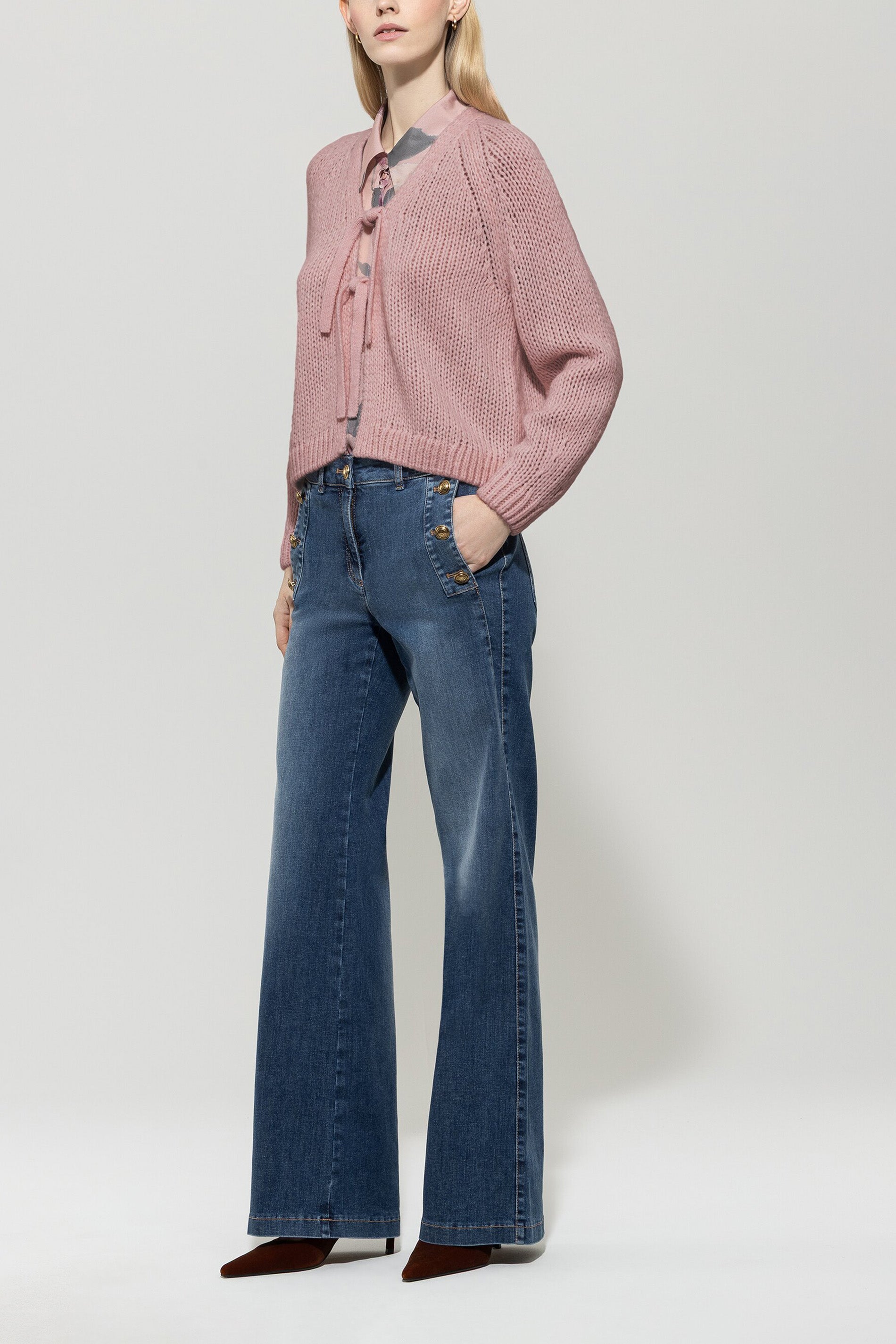Cardigan mit Schleifendetails