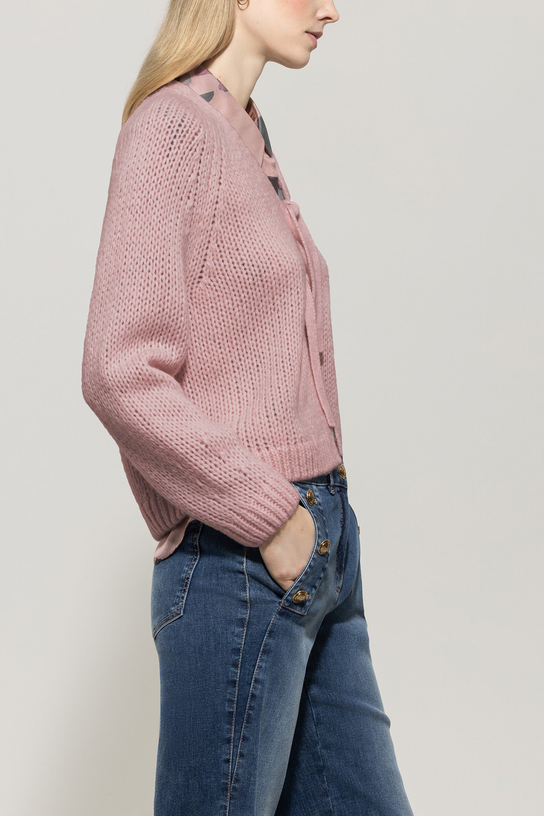 Cardigan mit Schleifendetails