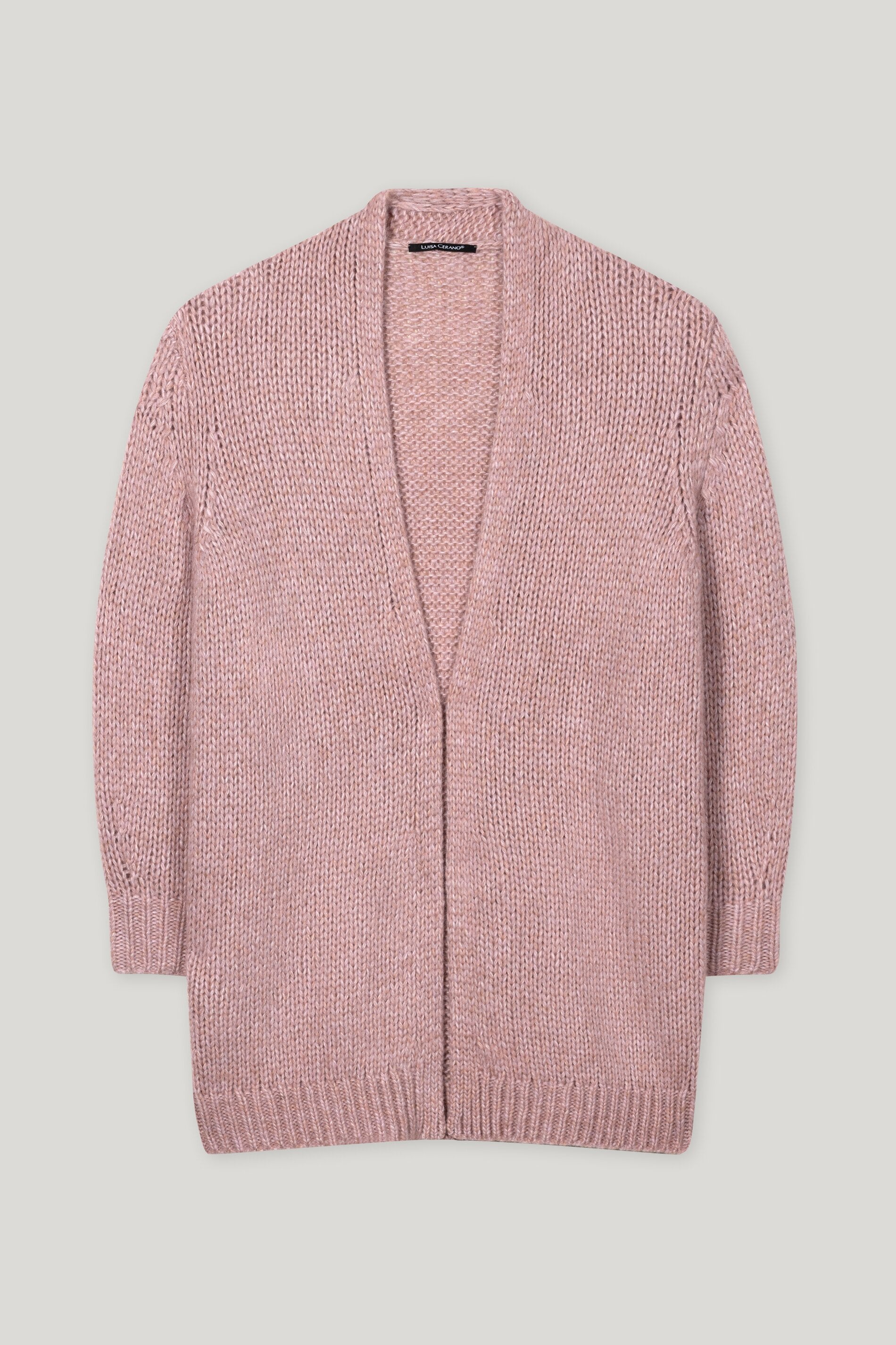 Long-Cardigan mit Open-Front