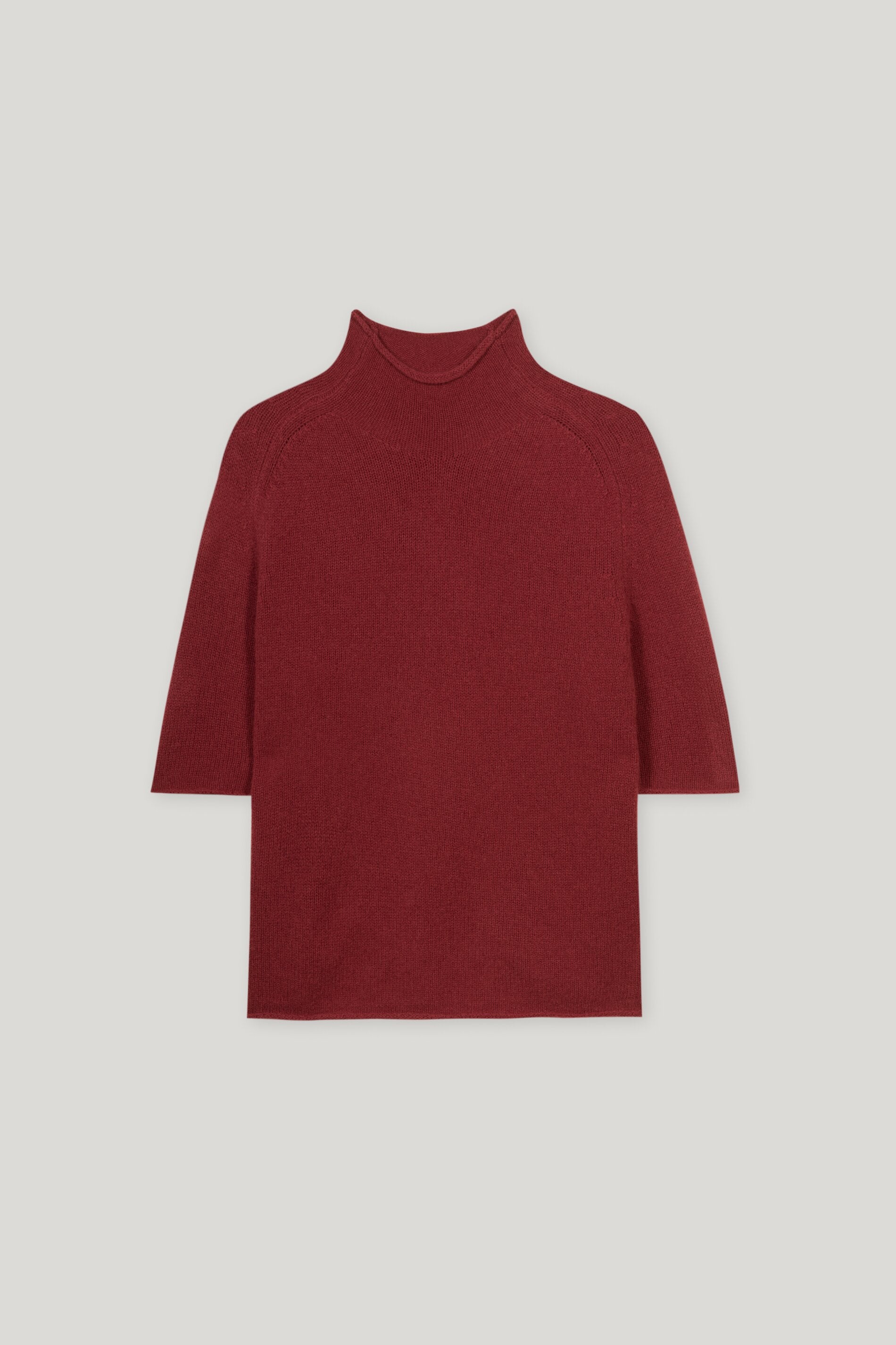Halbarm-Pulli aus Kaschmir-Mix