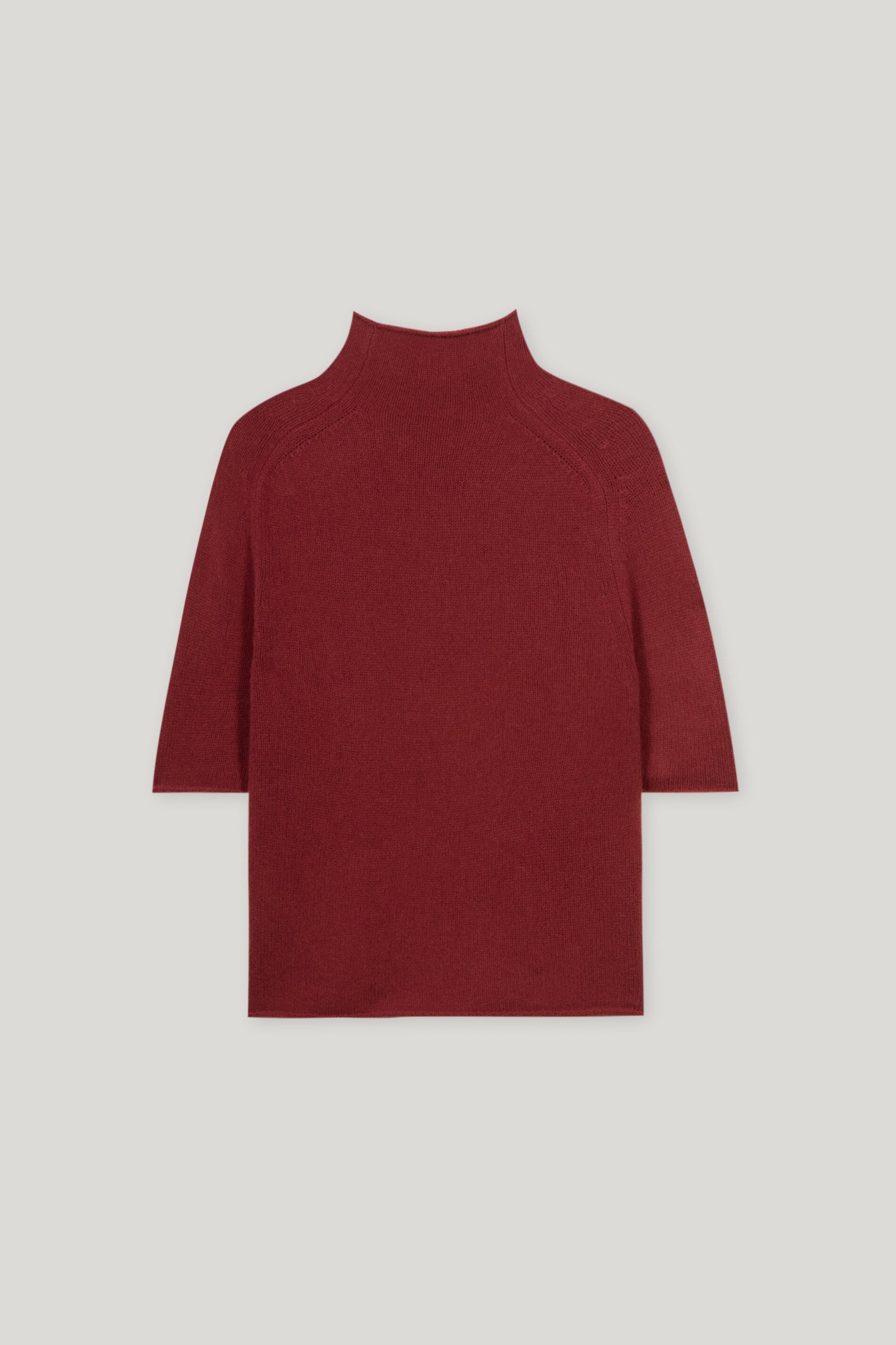 Halbarm-Pulli aus Kaschmir-Mix