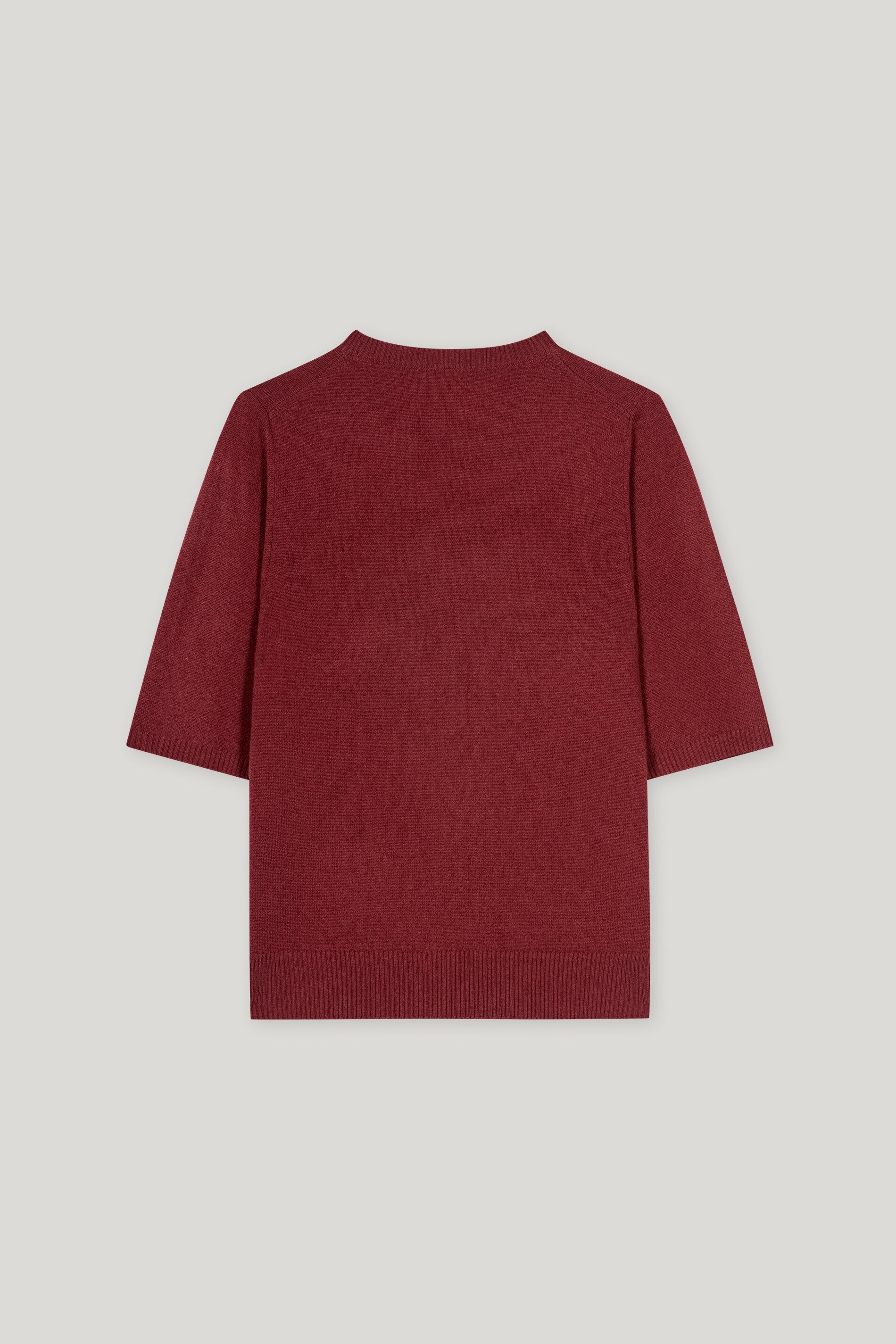 Kurzarm-Pulli aus Kaschmir-Mix