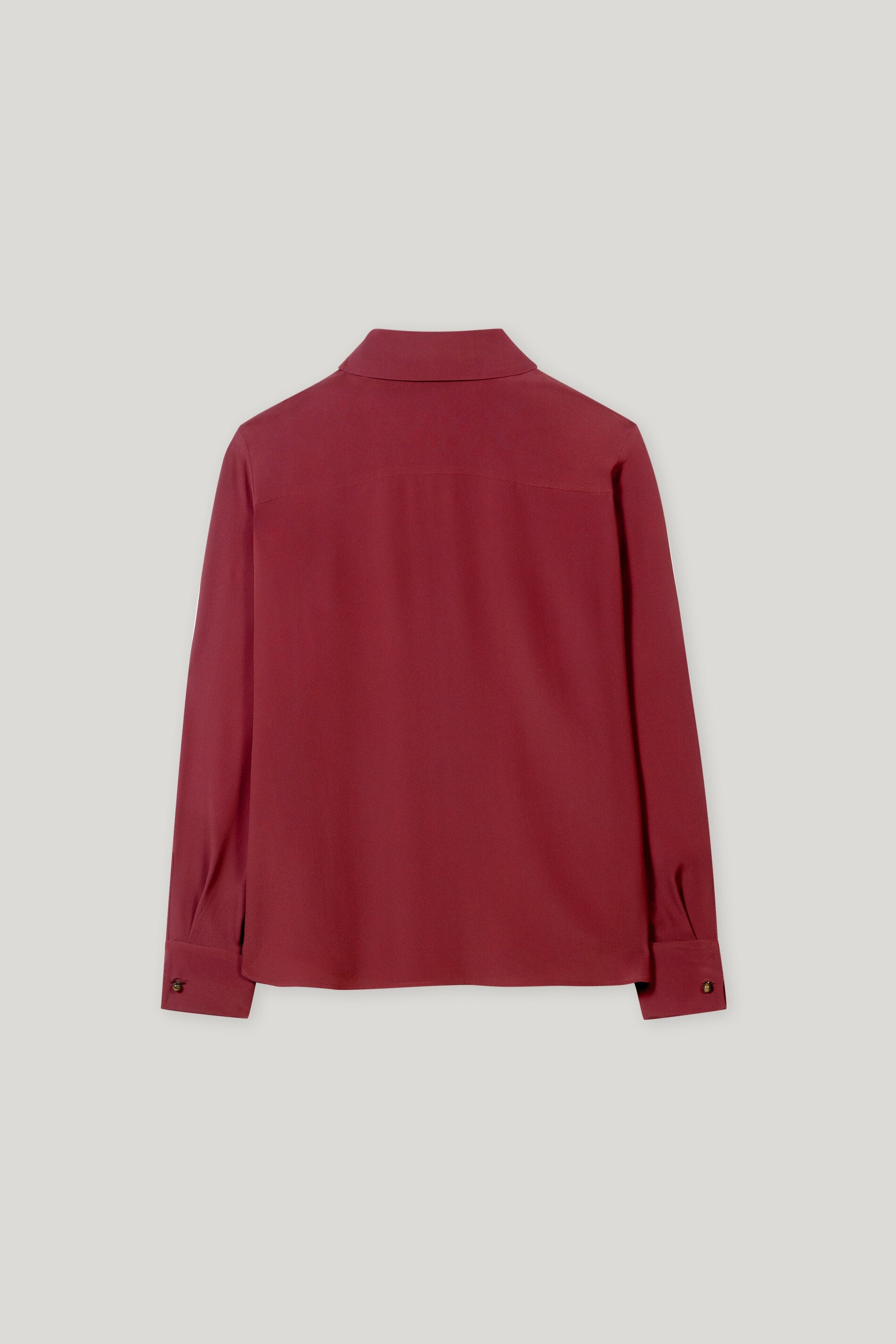 Hemdbluse aus Seiden-Mix