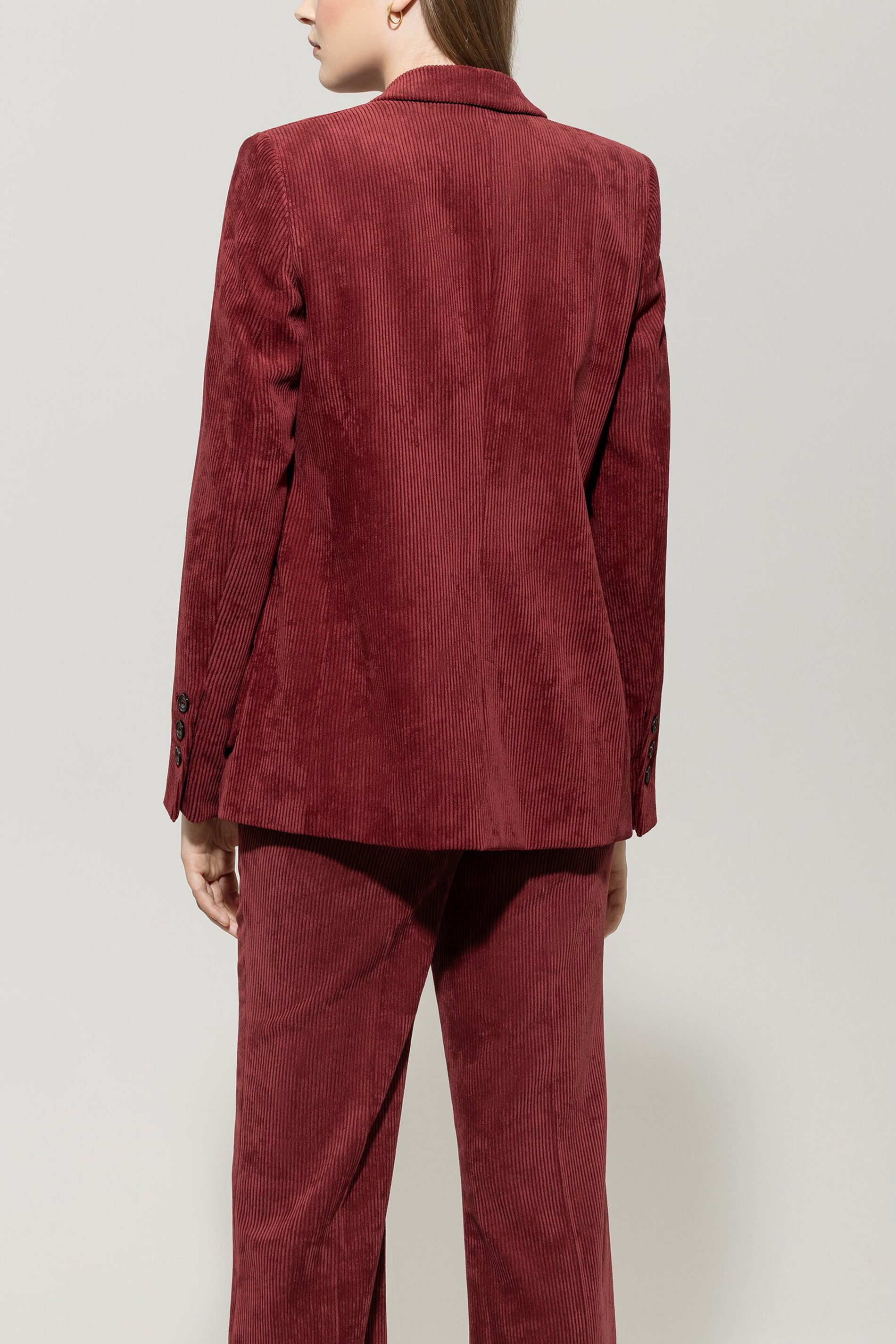 Cord-Ein-Knopf-Blazer