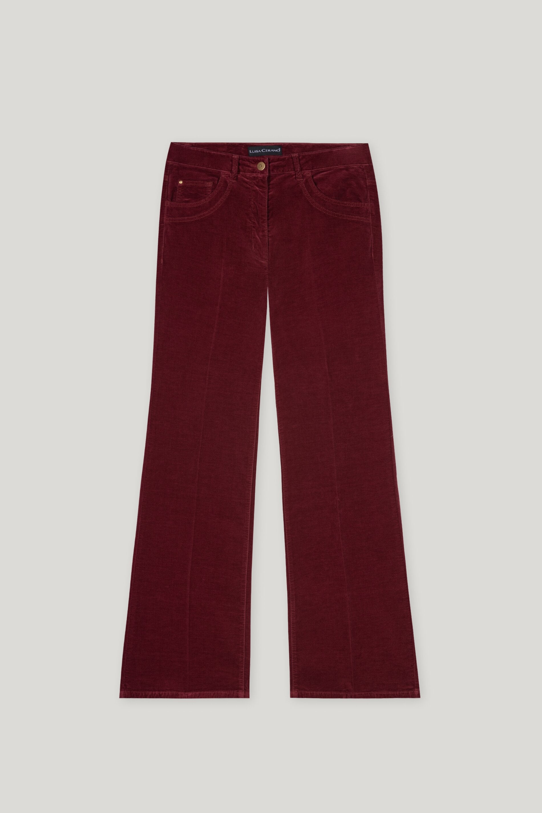 Bootcut-Samt-Pants