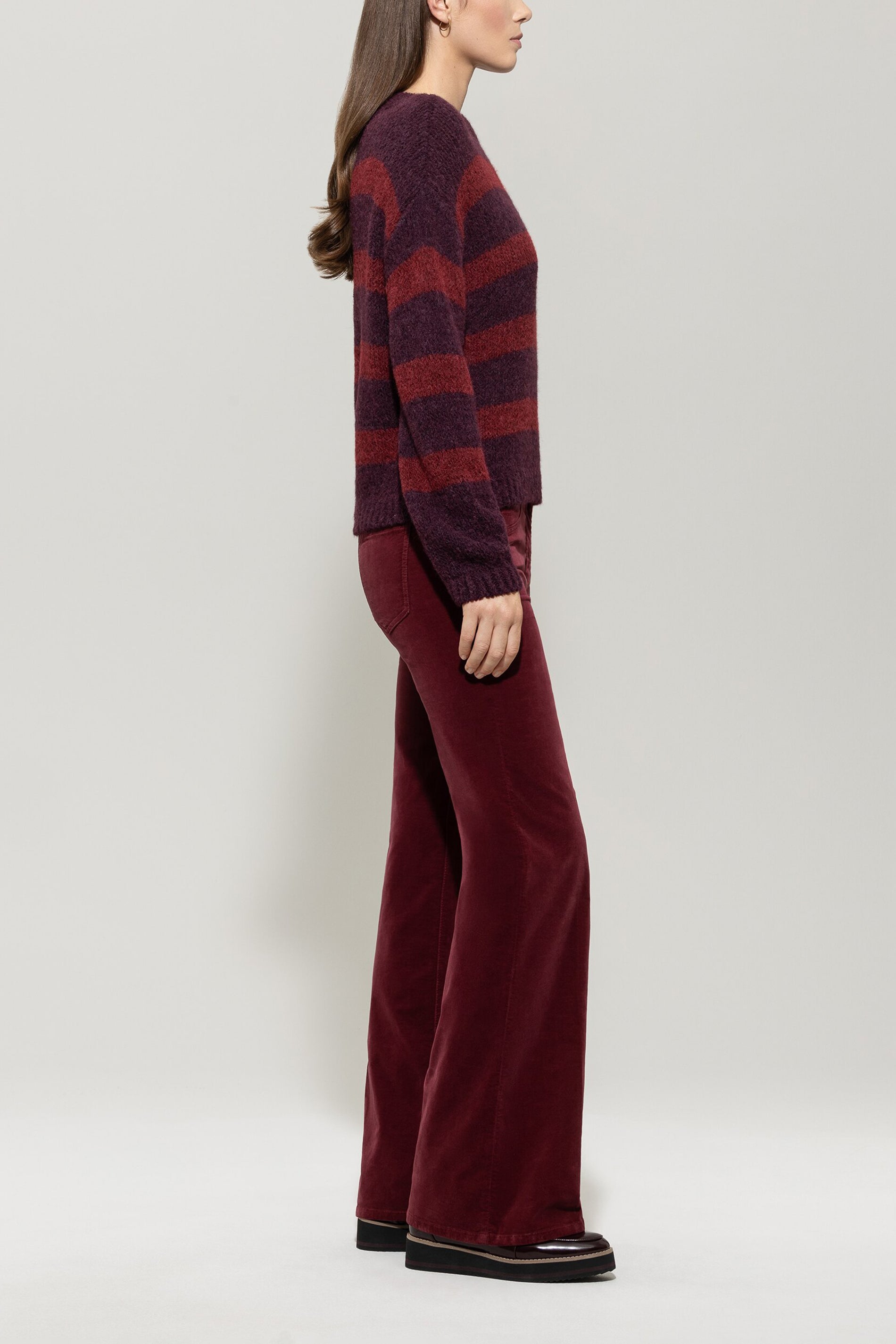Bootcut-Samt-Pants