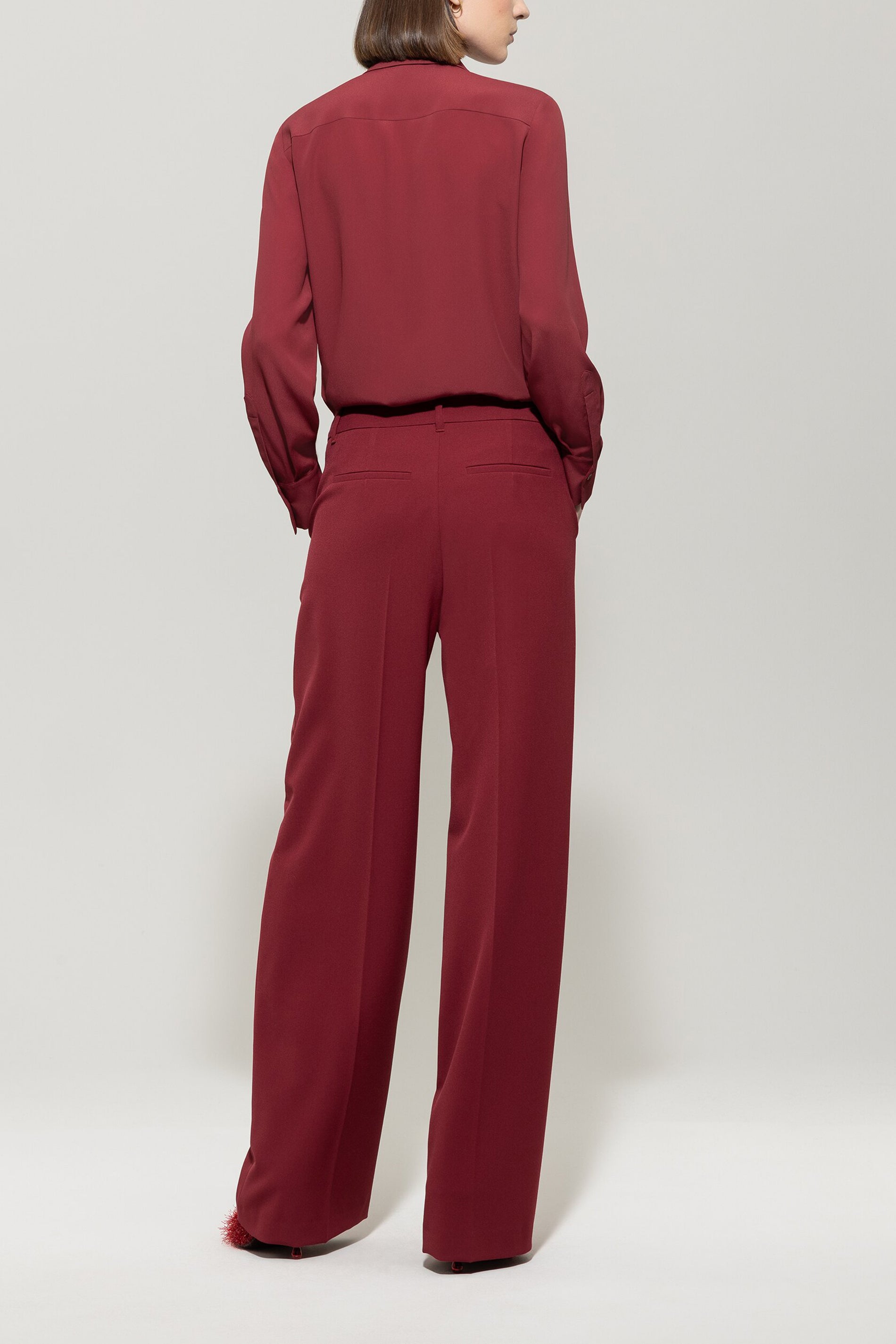 Wideleg-Pants mit Bundfalten