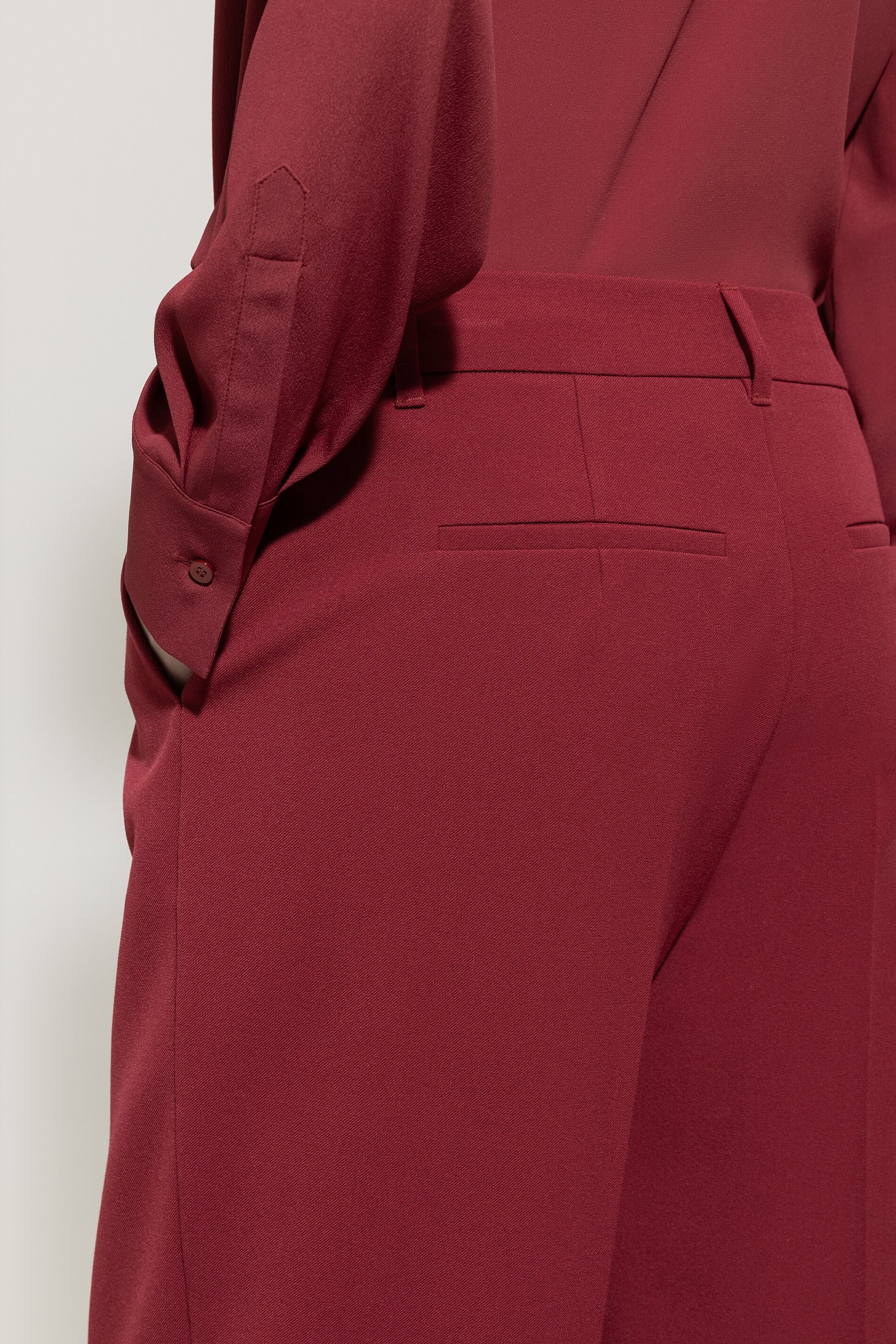 Wideleg-Pants mit Bundfalten