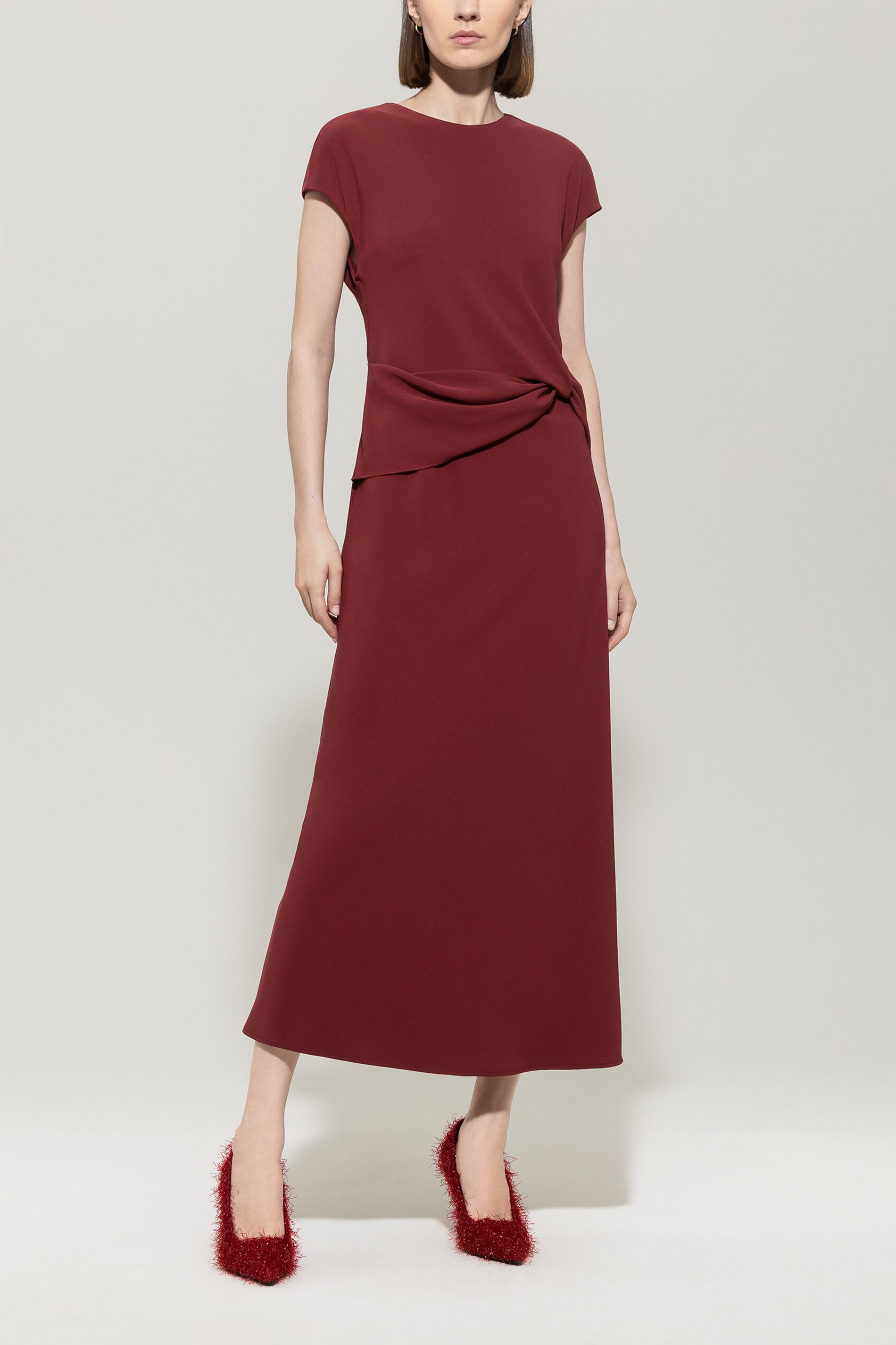 Kleid mit Drapédetail