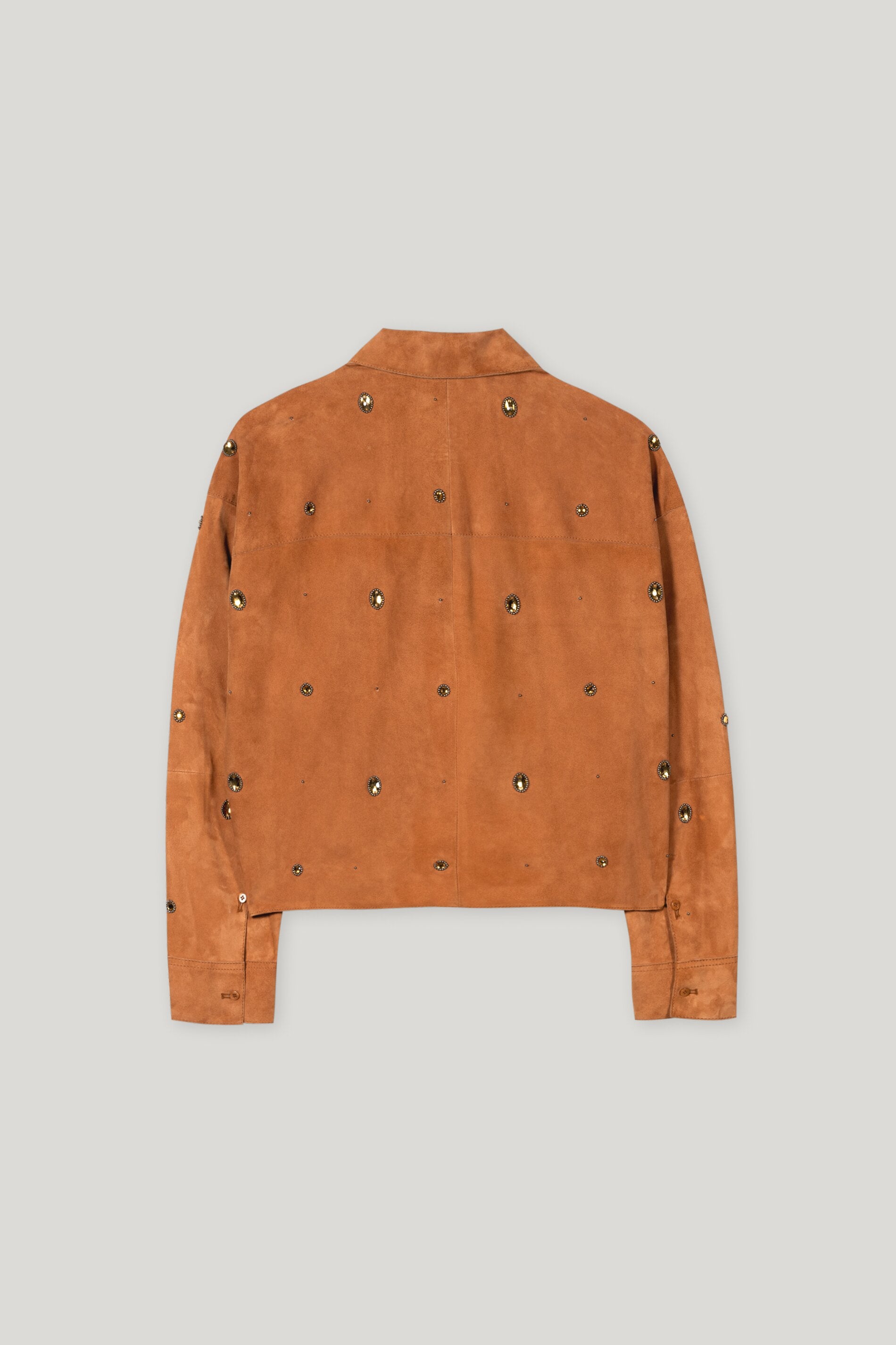 Veloursleder-Hemdjacke
