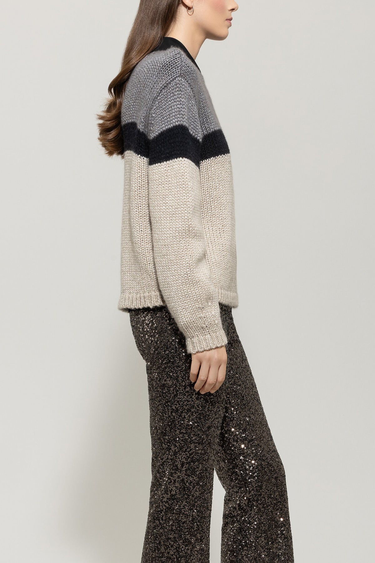 Pullover mit Colour-Block