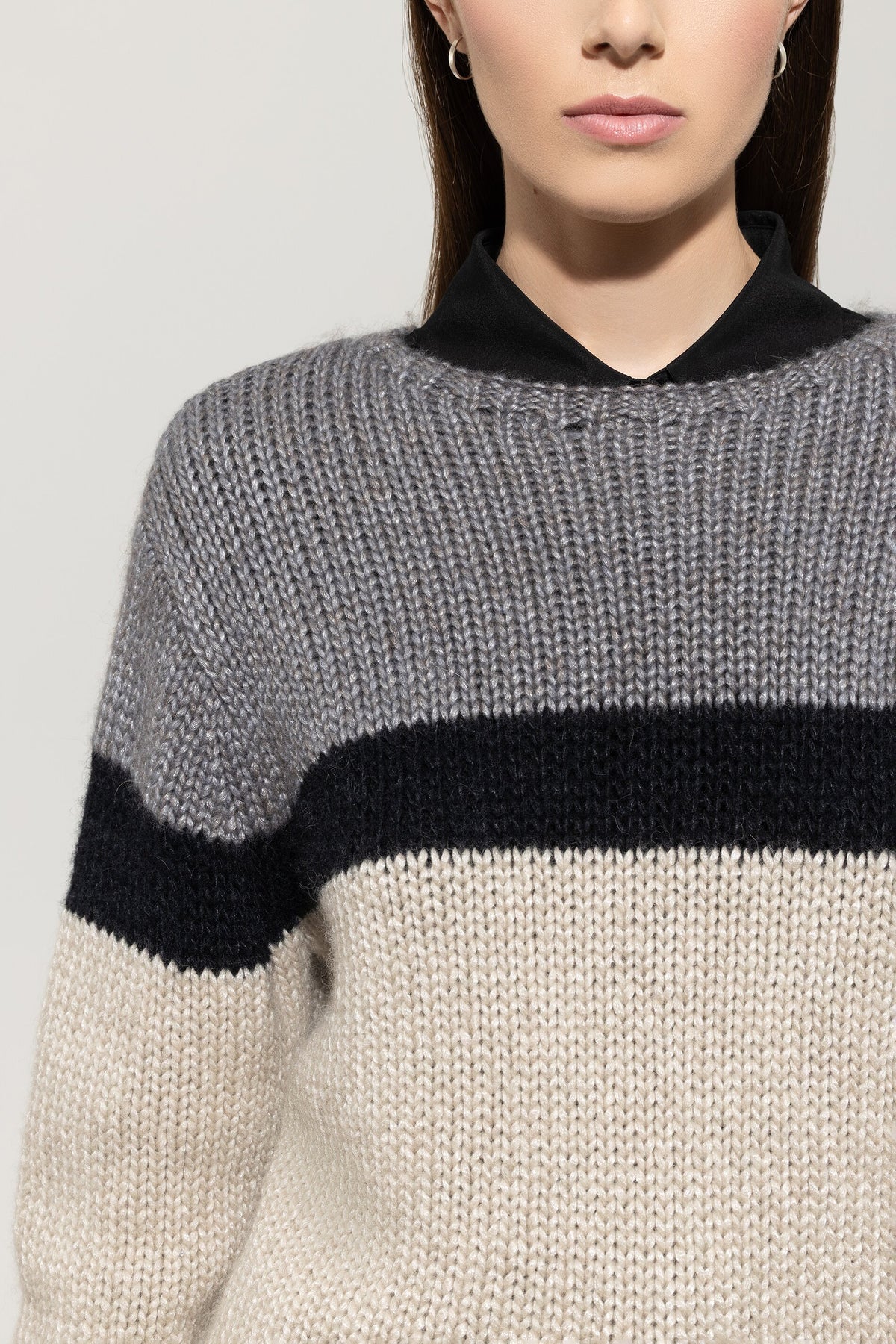 Pullover mit Colour-Block