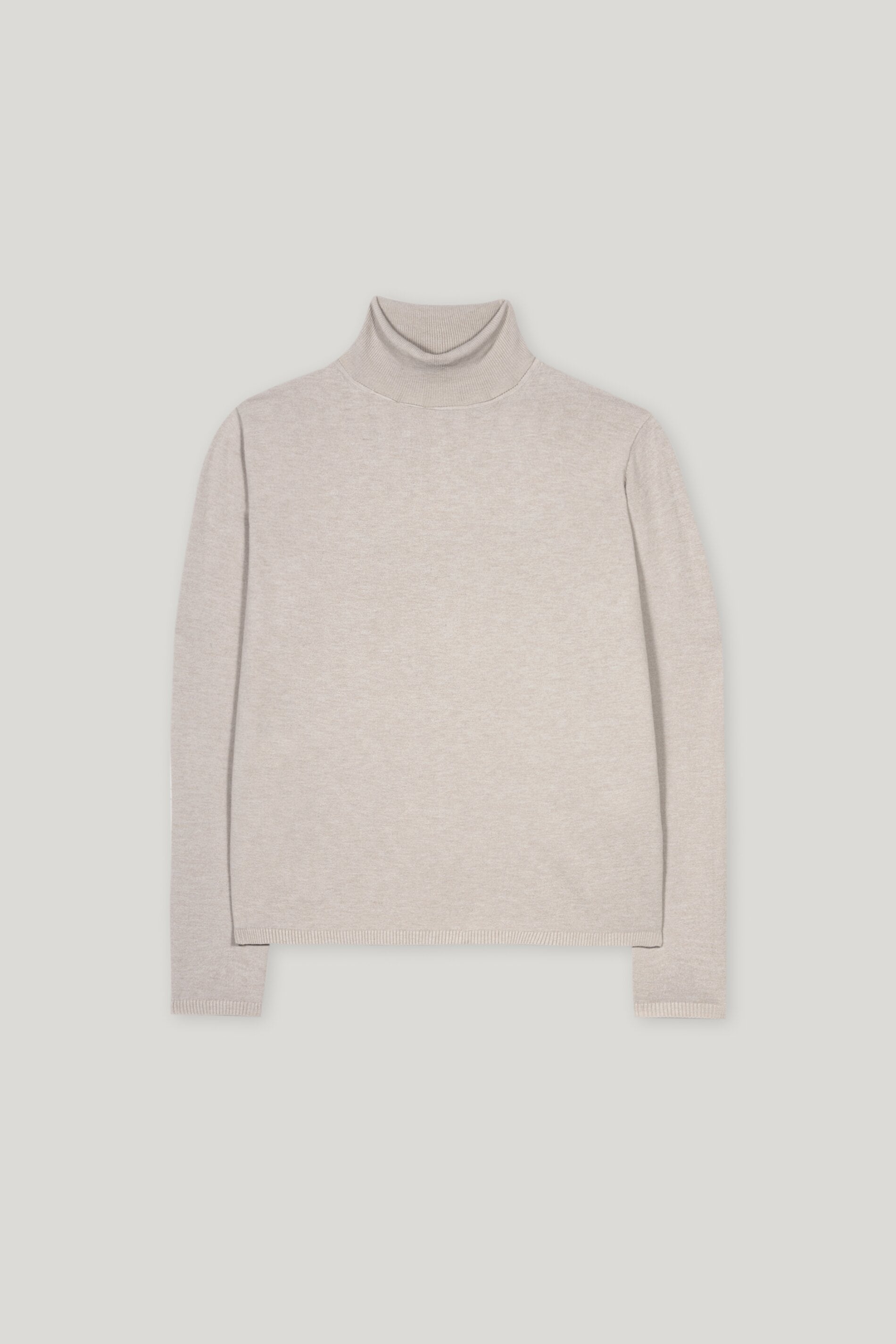 Rollkragen-Pulli aus Woll-Mix